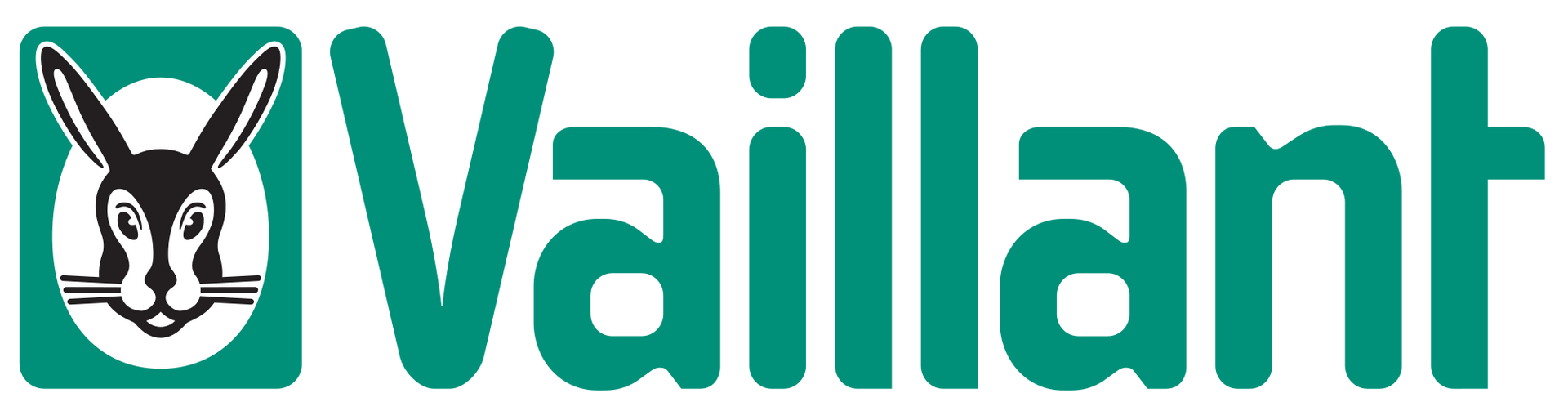 Un logotipo para Vaillant con un conejo.