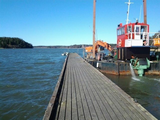 Laiturien korjaukset, Saariston Kaivuu ja Merikuljetus