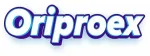 El logotipo de Oriproex es azul y blanco sobre un fondo blanco.