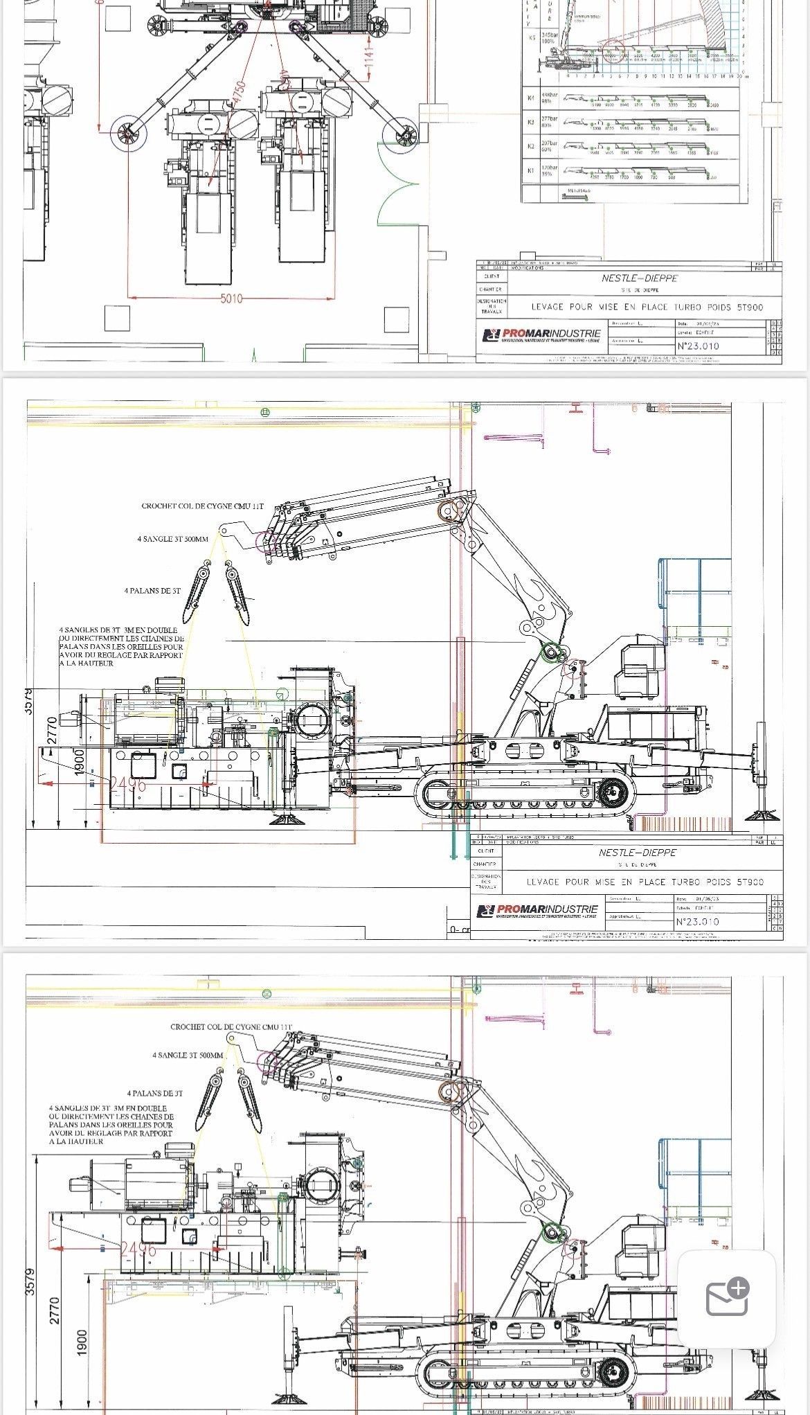 Pages de schémas techniques flous avec des dessins au trait noir, des notes et des schémas sur fond blanc