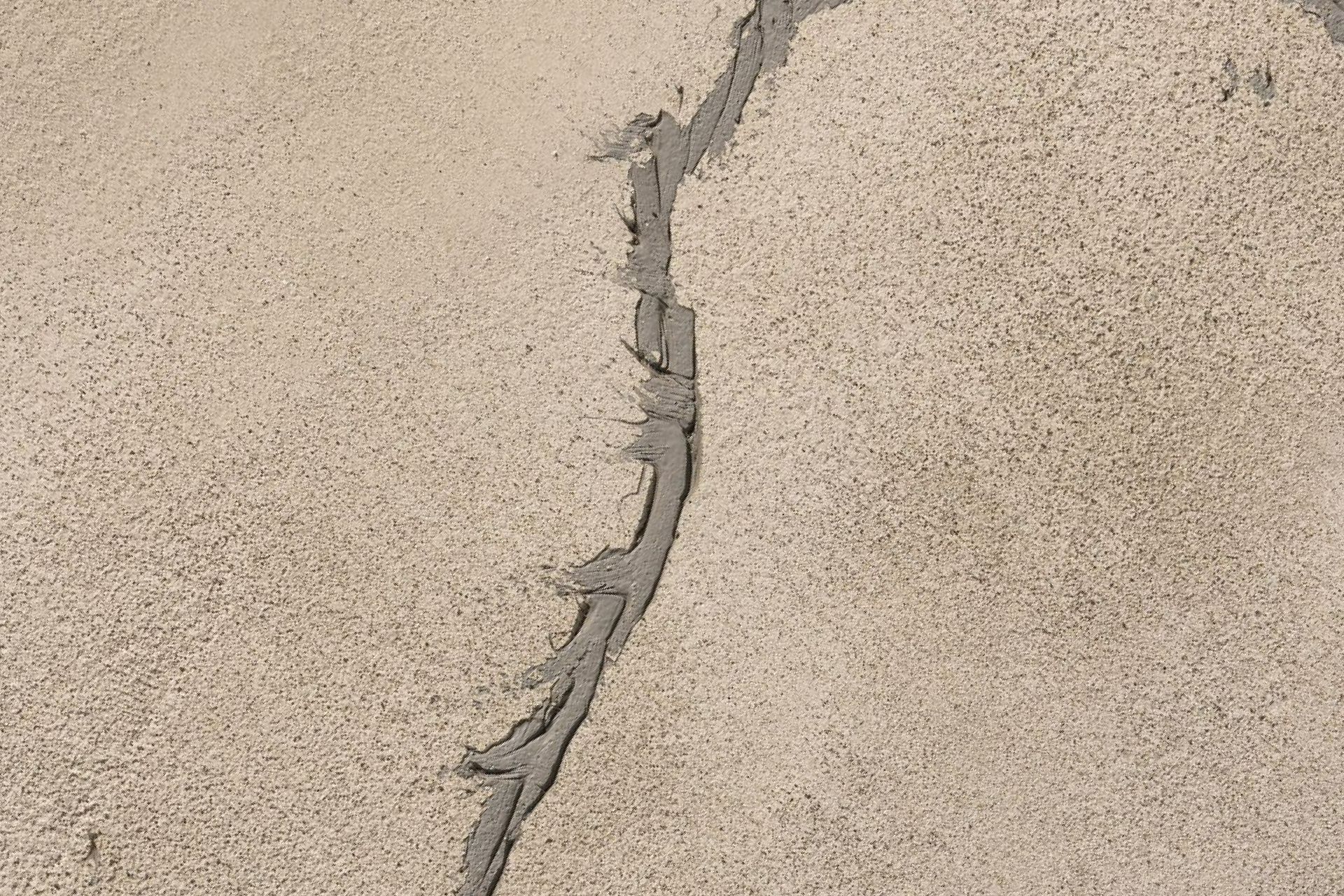Rebouchage d'une fissure