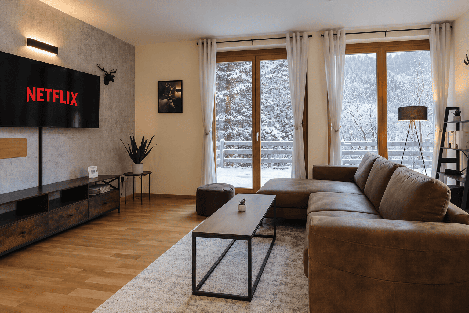 Wohnzimmer im ALPSTAY Apartment Platzhirsch in Bad Kleinkirchheim