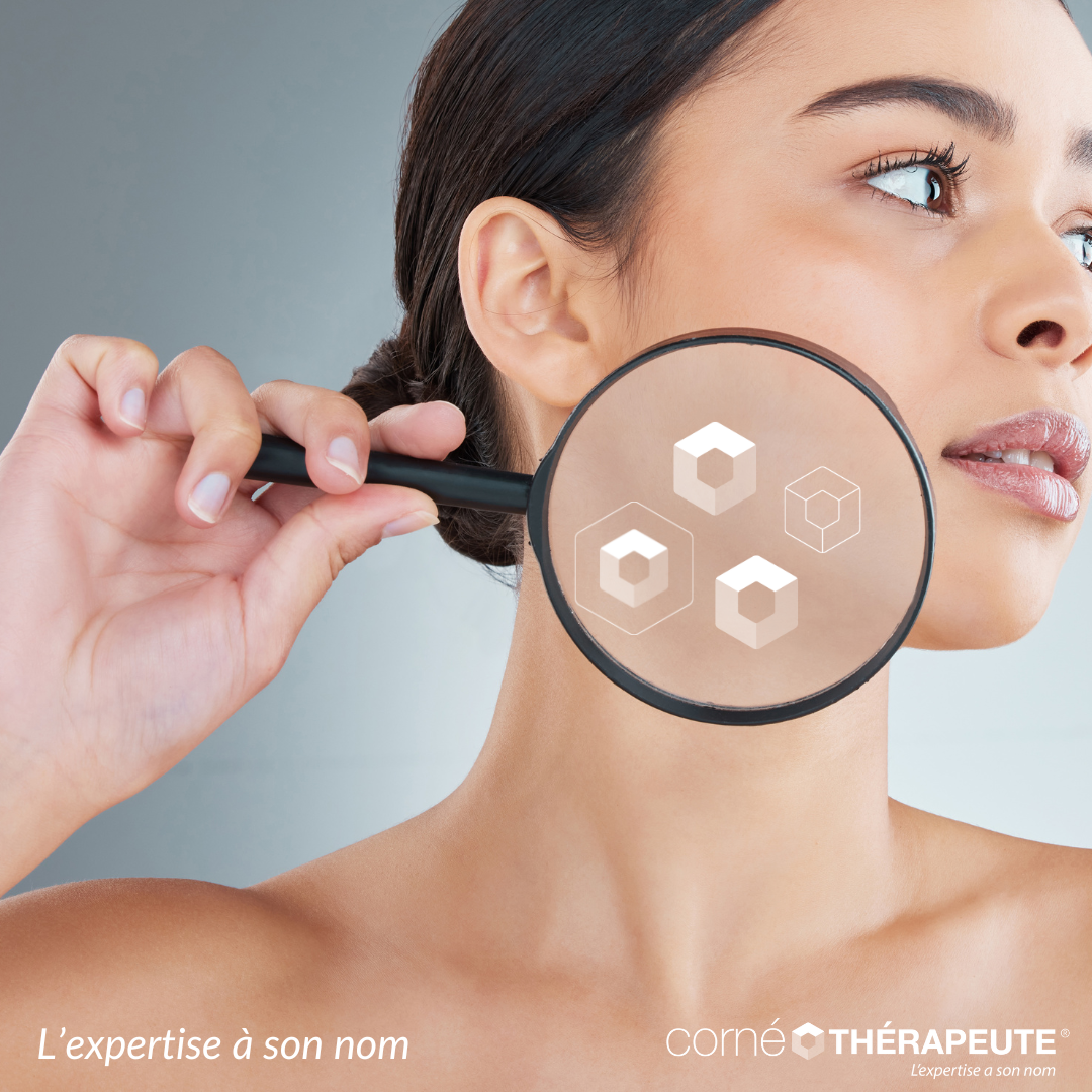 Une cornéothérapeute est une
professionnelle de la peau spécialisé dans la restauration et la préservation de la barrière cutanée, qui se situe entre l'esthétique et la dermatologie. Cette méthodologie scientifique vise à traiter en profondeur les problèmes de peau en s'attaquant à la cause sous-jacente plutôt qu'en agissant en surface. L'approche inclut des soins en institut, des conseils personnalisés sur les produits, la nutrition, et un suivi à long terme pour renforcer la peau. 
Principes clés
    Restauration de la barrière cutanée 
    Approche scientifique 
    Solutions sur mesure 
    Accompagnement à long terme