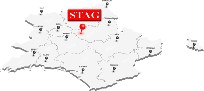 Carte stylisée zone d'intervention STAG