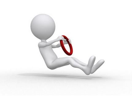 Illustration 3D d'un personnage tout blanc et rond au volant d'une voiture invisible