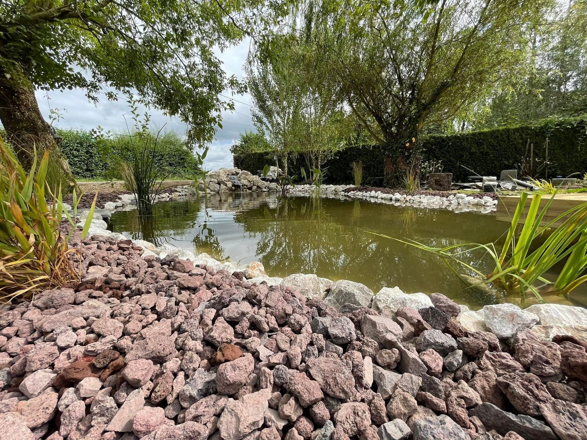 Bassin après des travaux