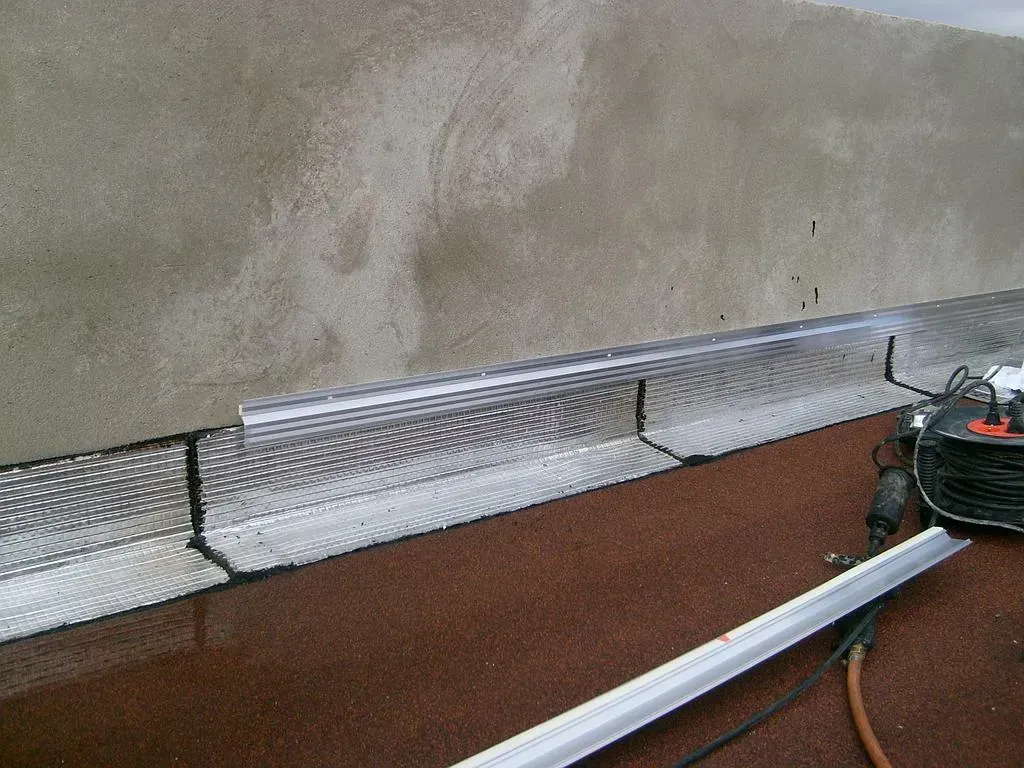 Travaux d'étanchéité sur la terrasse d'un particulier