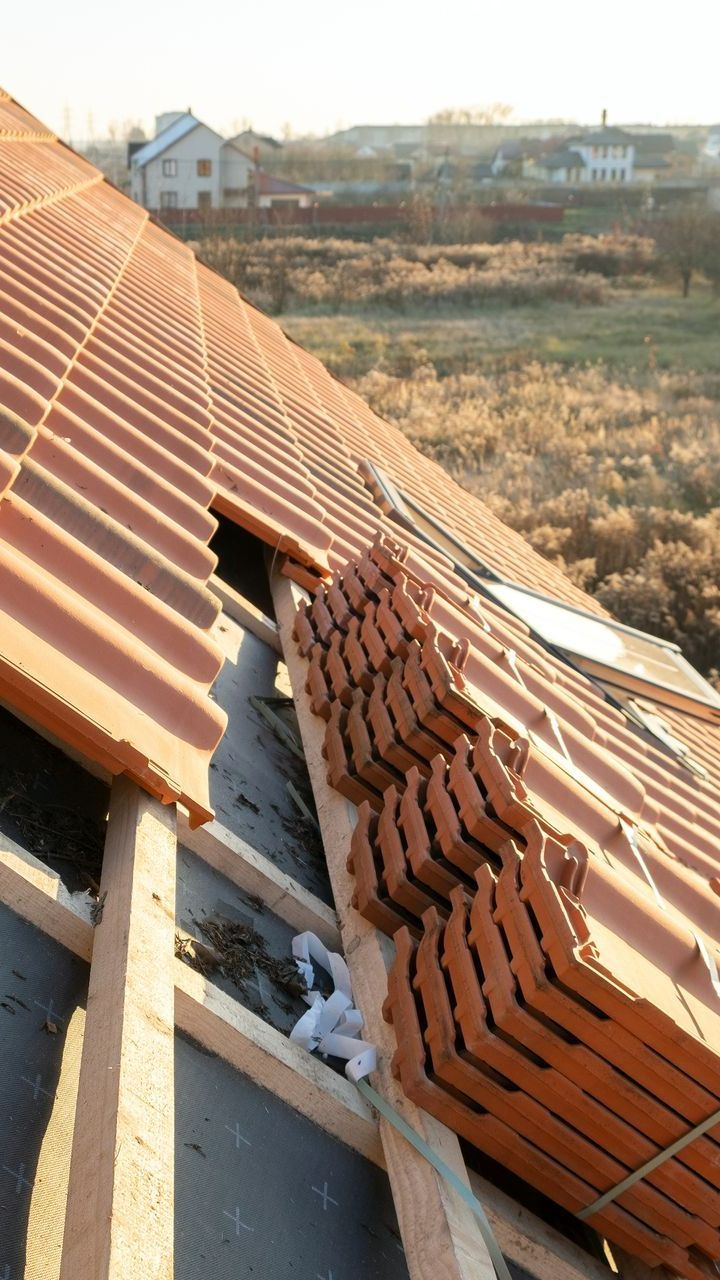 Un chantier de toiture