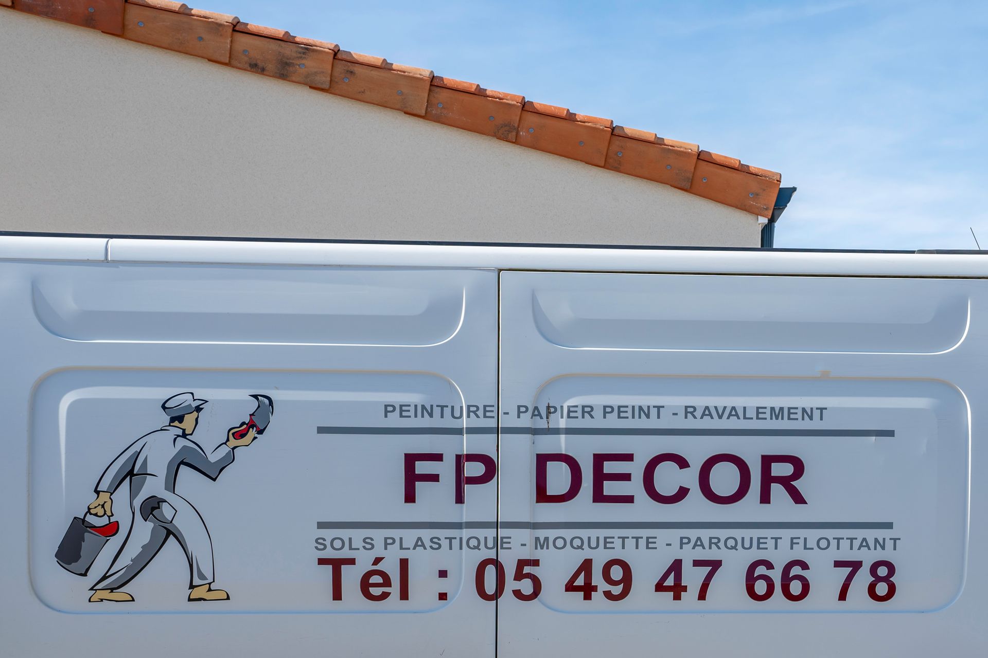 Camionnette de l'entreprise F.P Décor