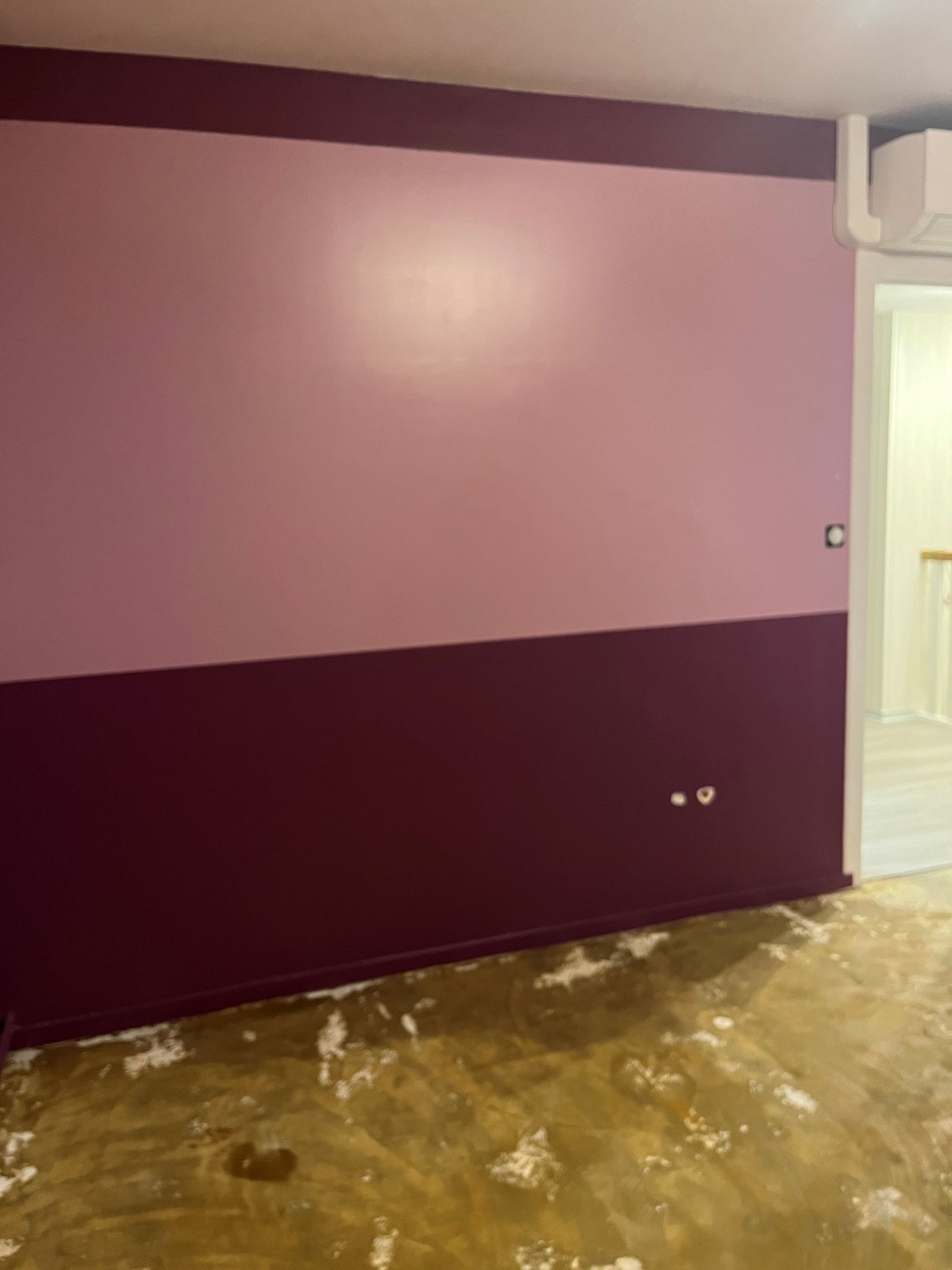 rénovation intérieure d'une salle à manger avant