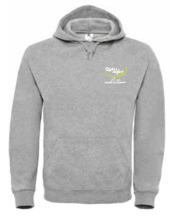 Veste grise à capuche