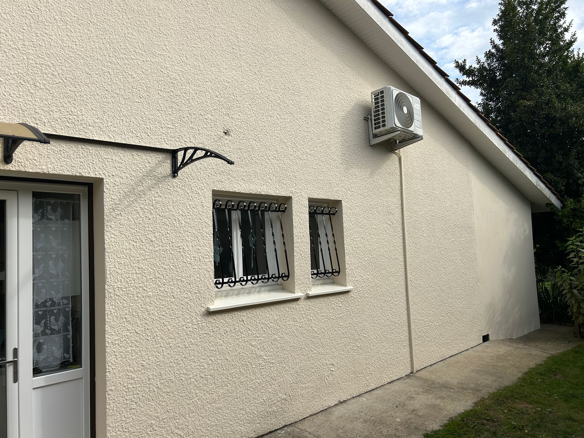 Façade avec ravalement terminé