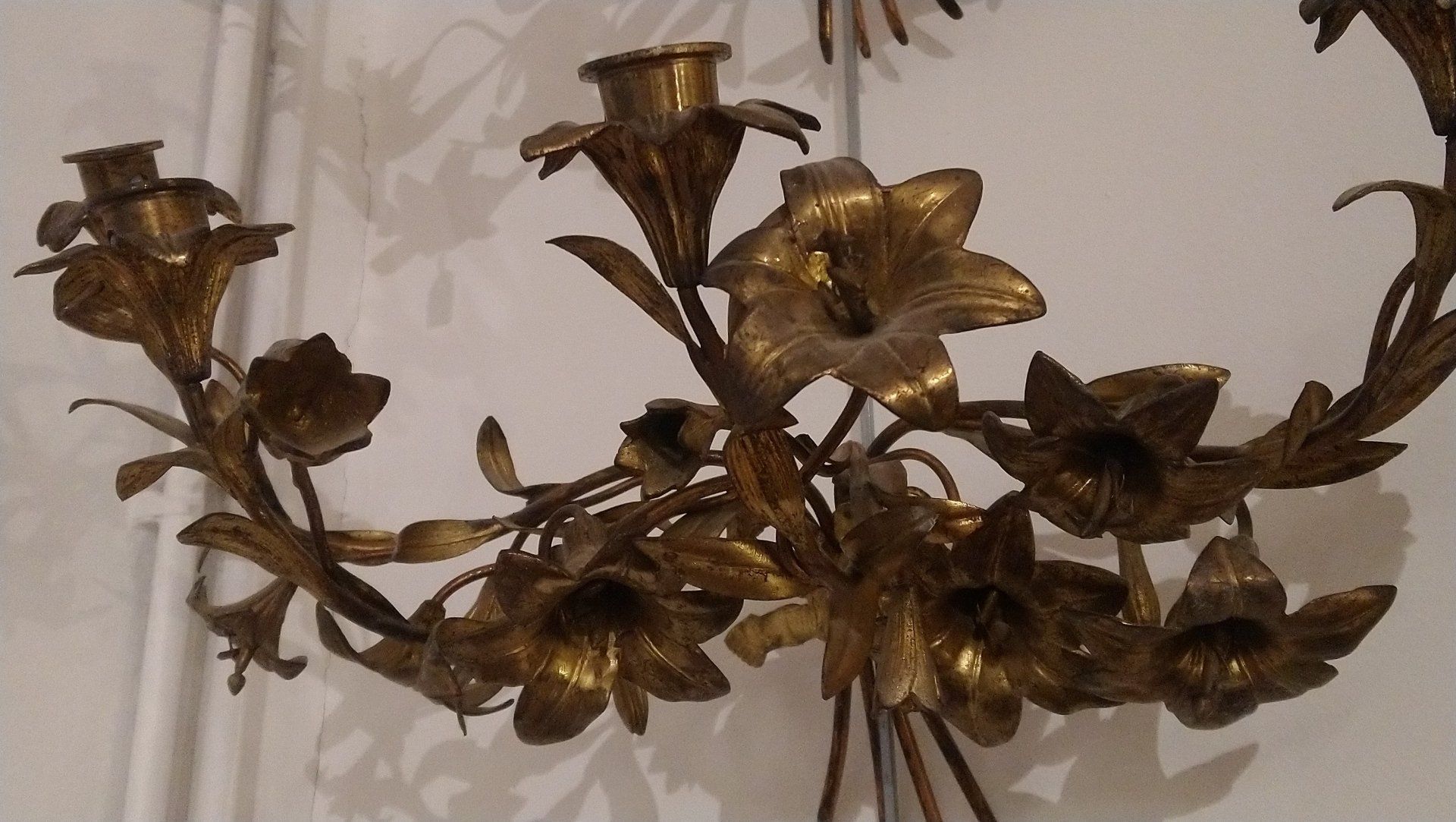 Paire d'appliques en bronze