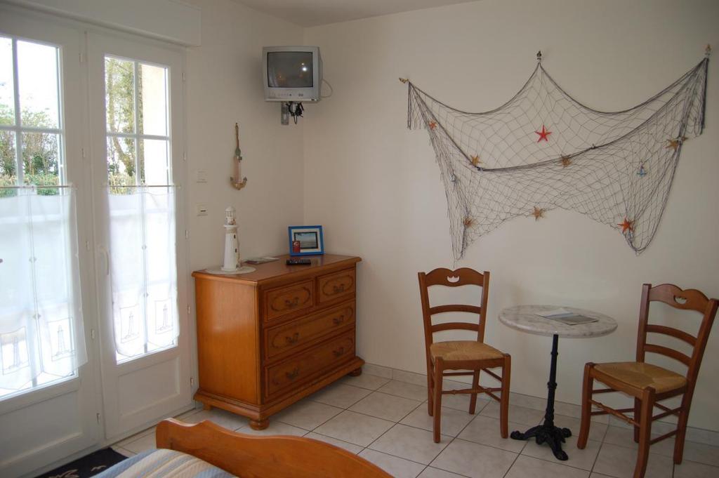 Chambre avec décoration marine