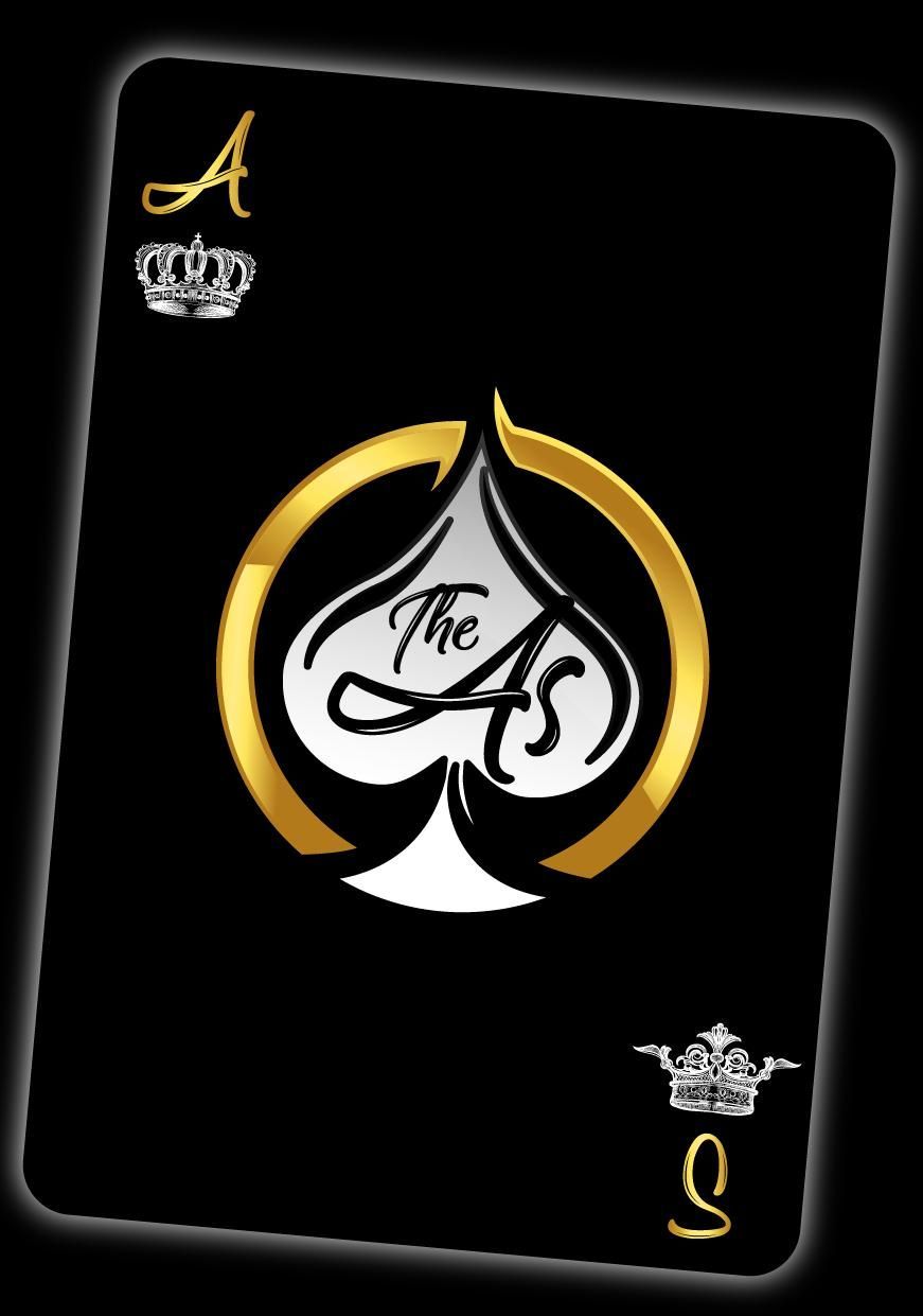 Logotipo para SAGO, una empresa de construcción, con techo dorado sobre texto blanco sobre fondo negro.