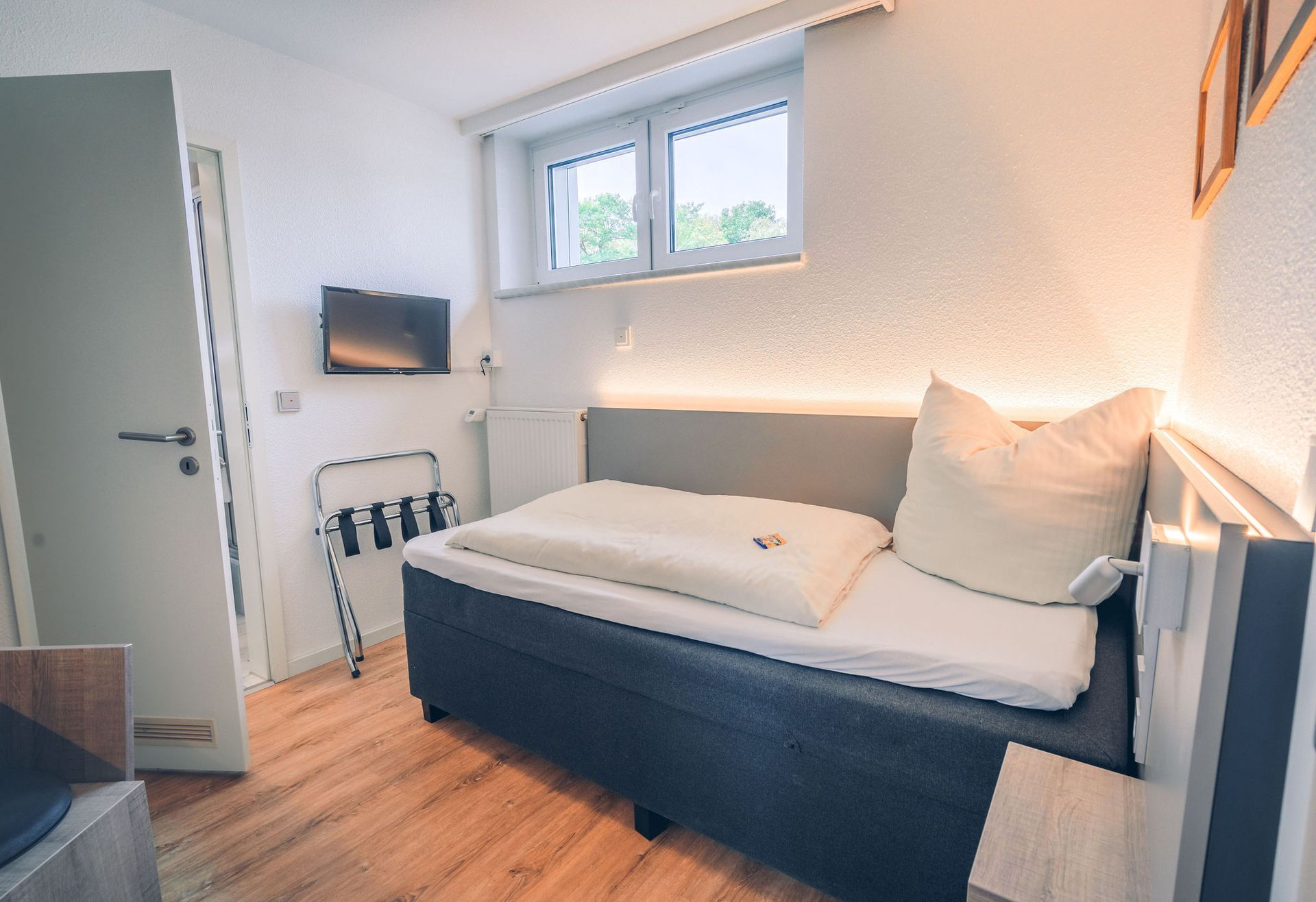 Hotelzimmer mit Einzelbett