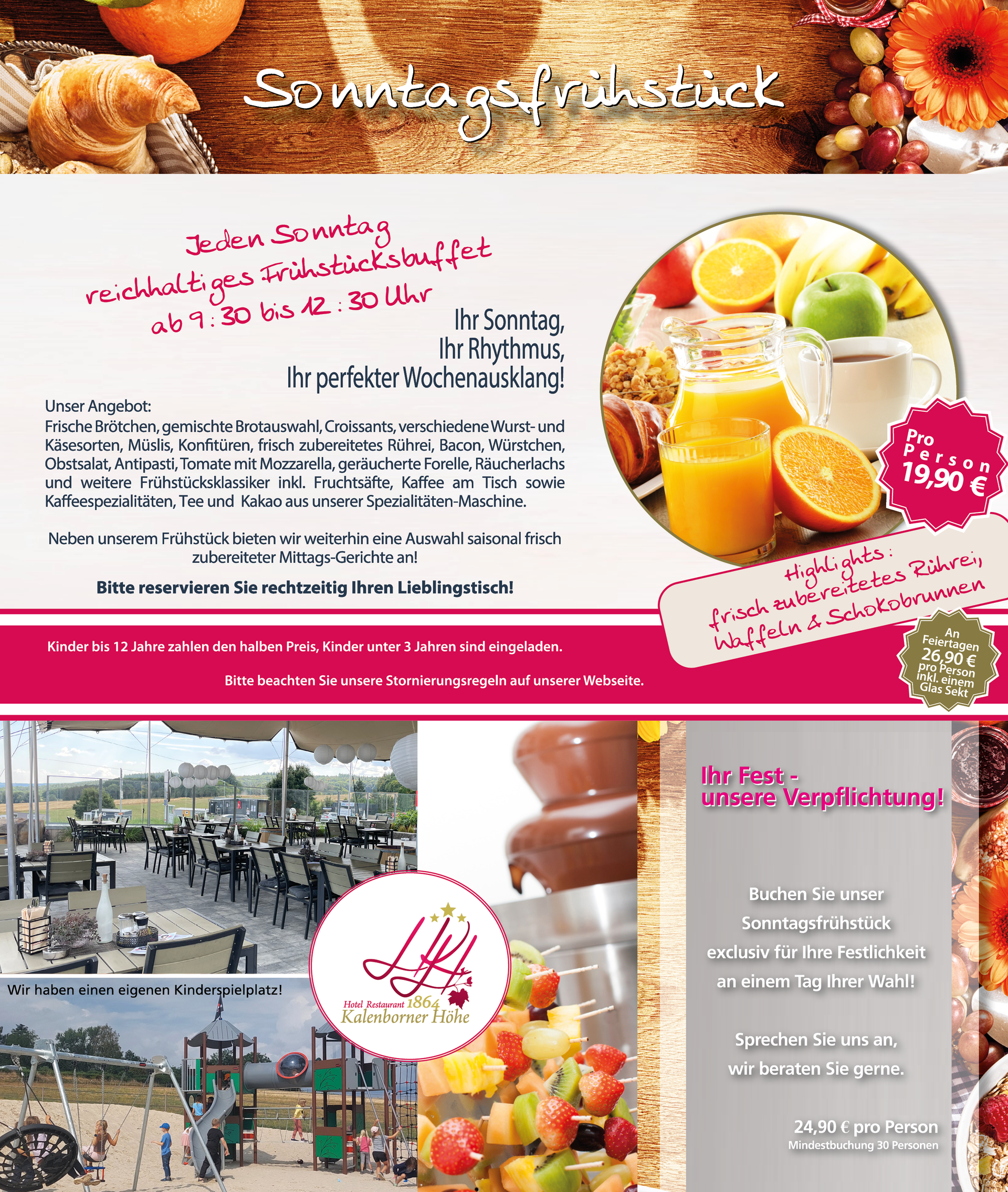 Sonntagsfrühstück Flyer