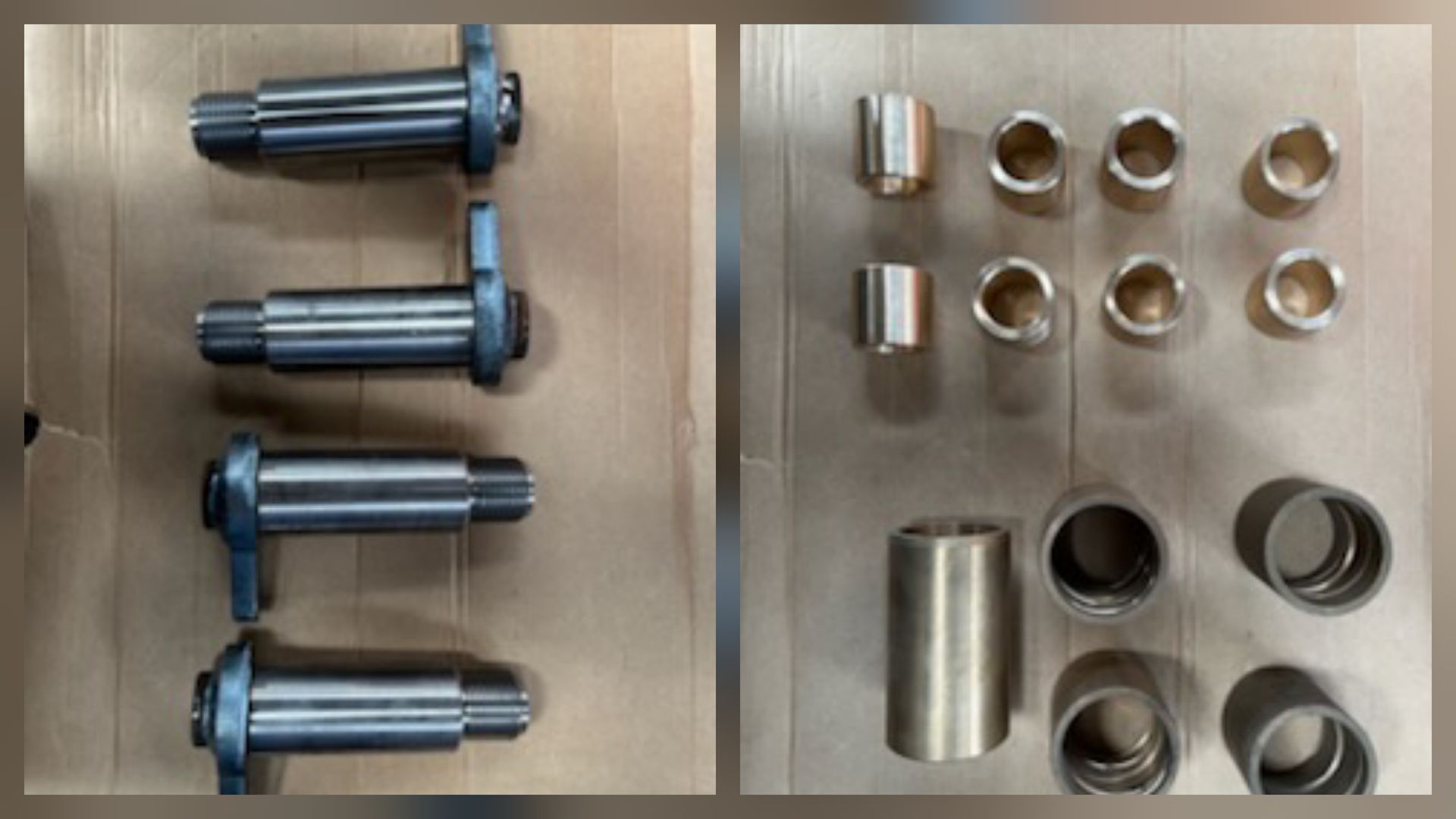 Fabrication d'axes et de bagues