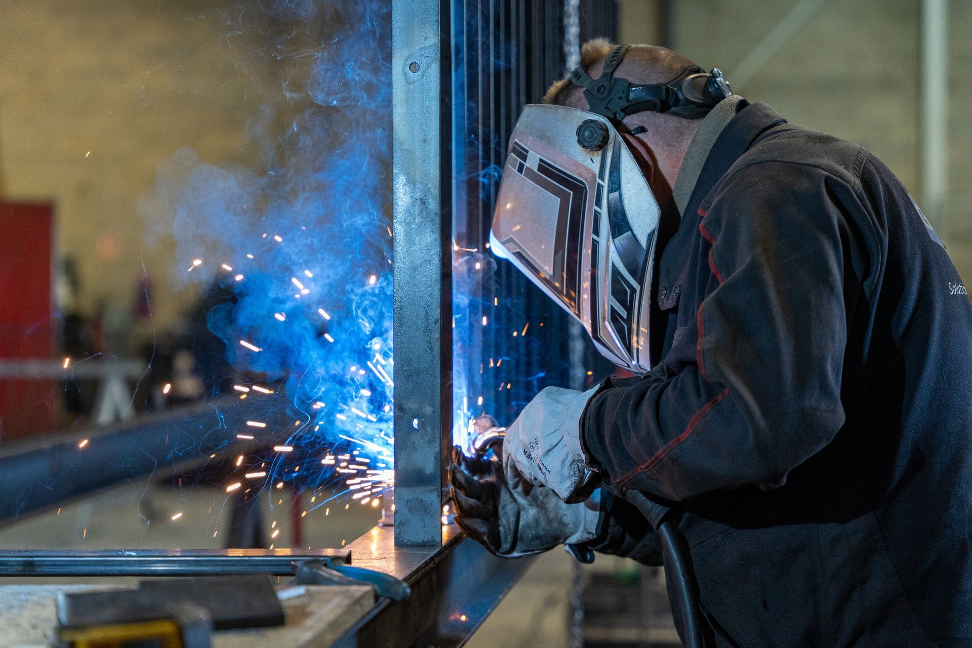 Soudure d'un garde-corps