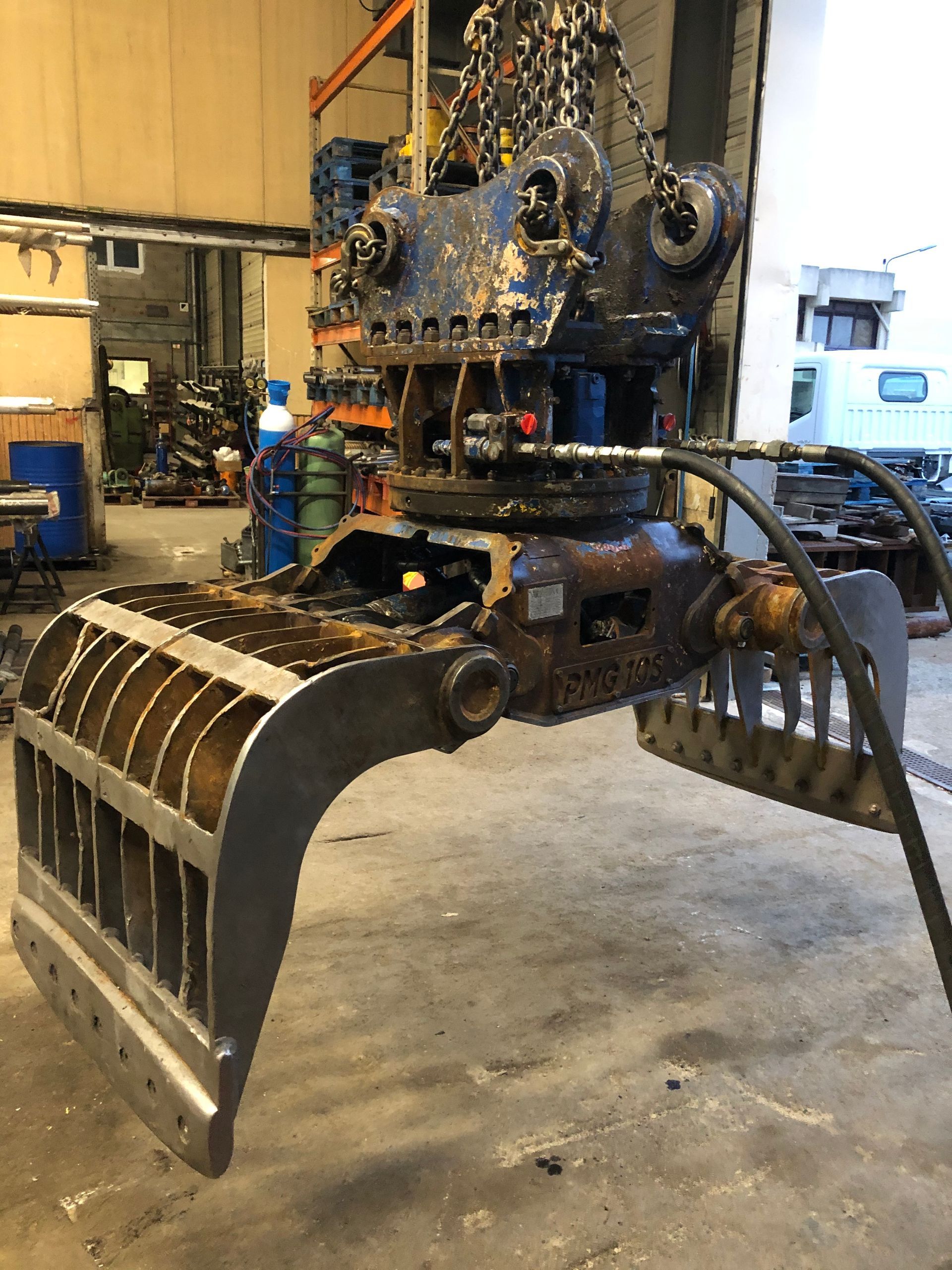 Remise en état d'une pince d'engin