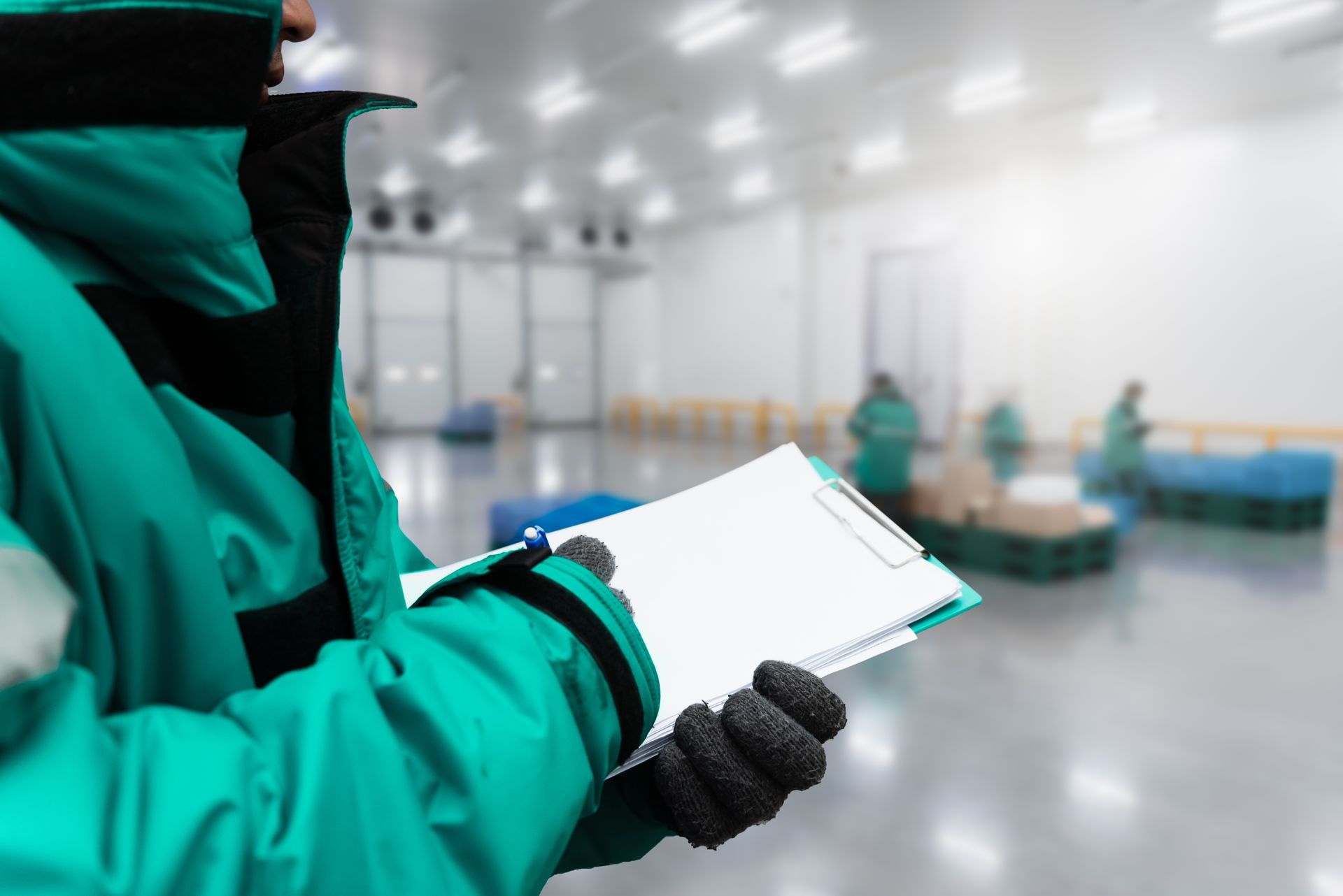 Un technicien qui rédige un compte rendu de maintenance