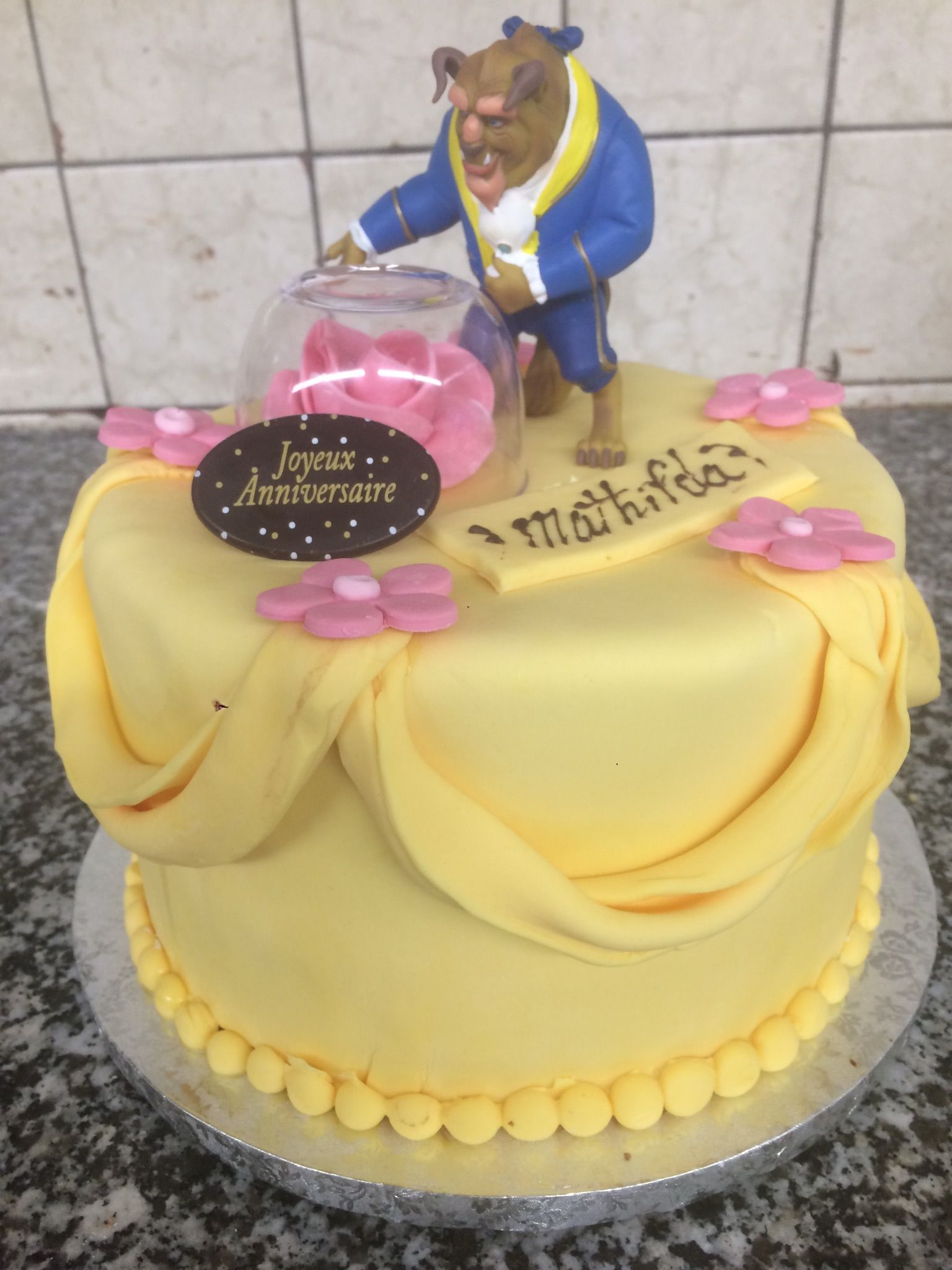 Gâteau La Belle et la Bête