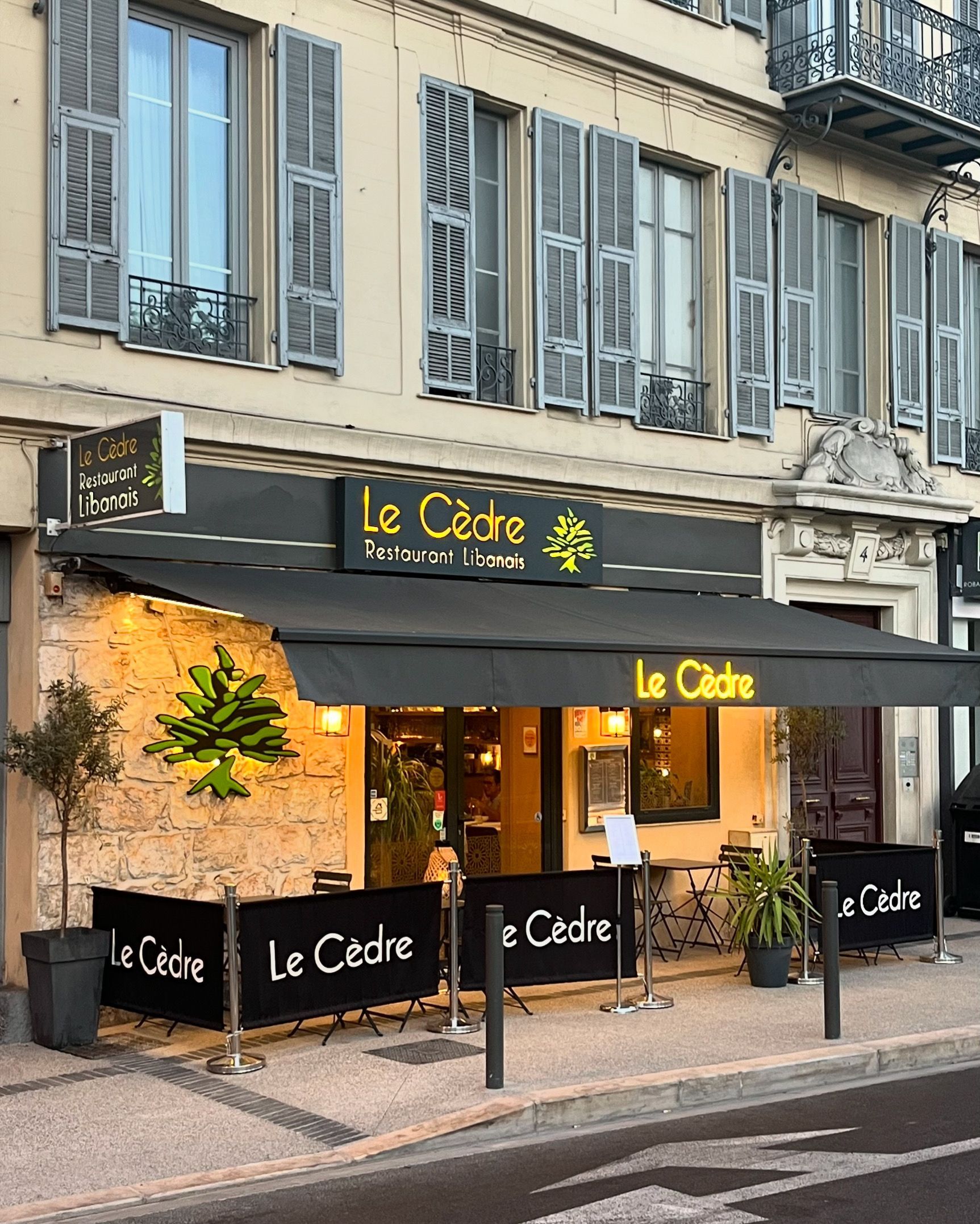 Restaurant vu de l'exterieur