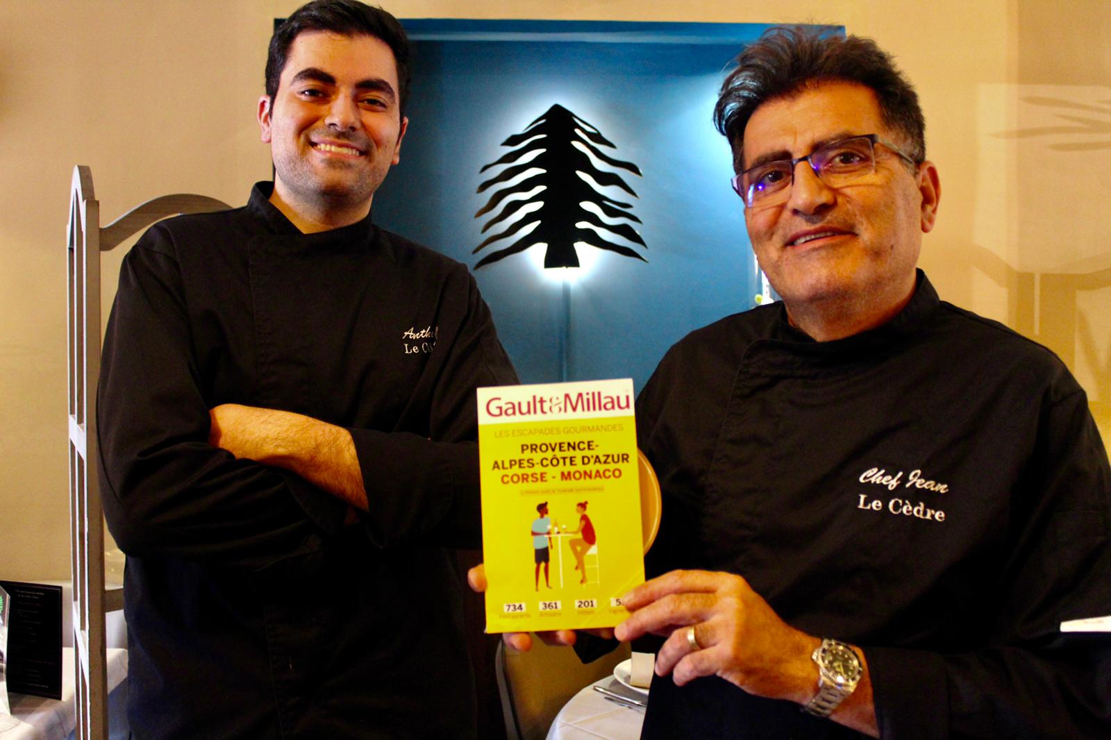Le restaurant le Cèdre à Nice, Cote d'azur dans Gault & Millau