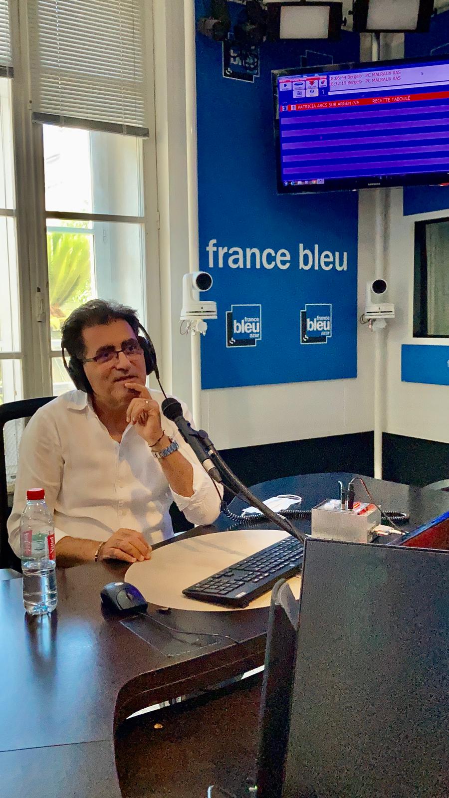 Interview de notre Chef Jean Haidar chez France Bleu Azur 2021/2022/2023