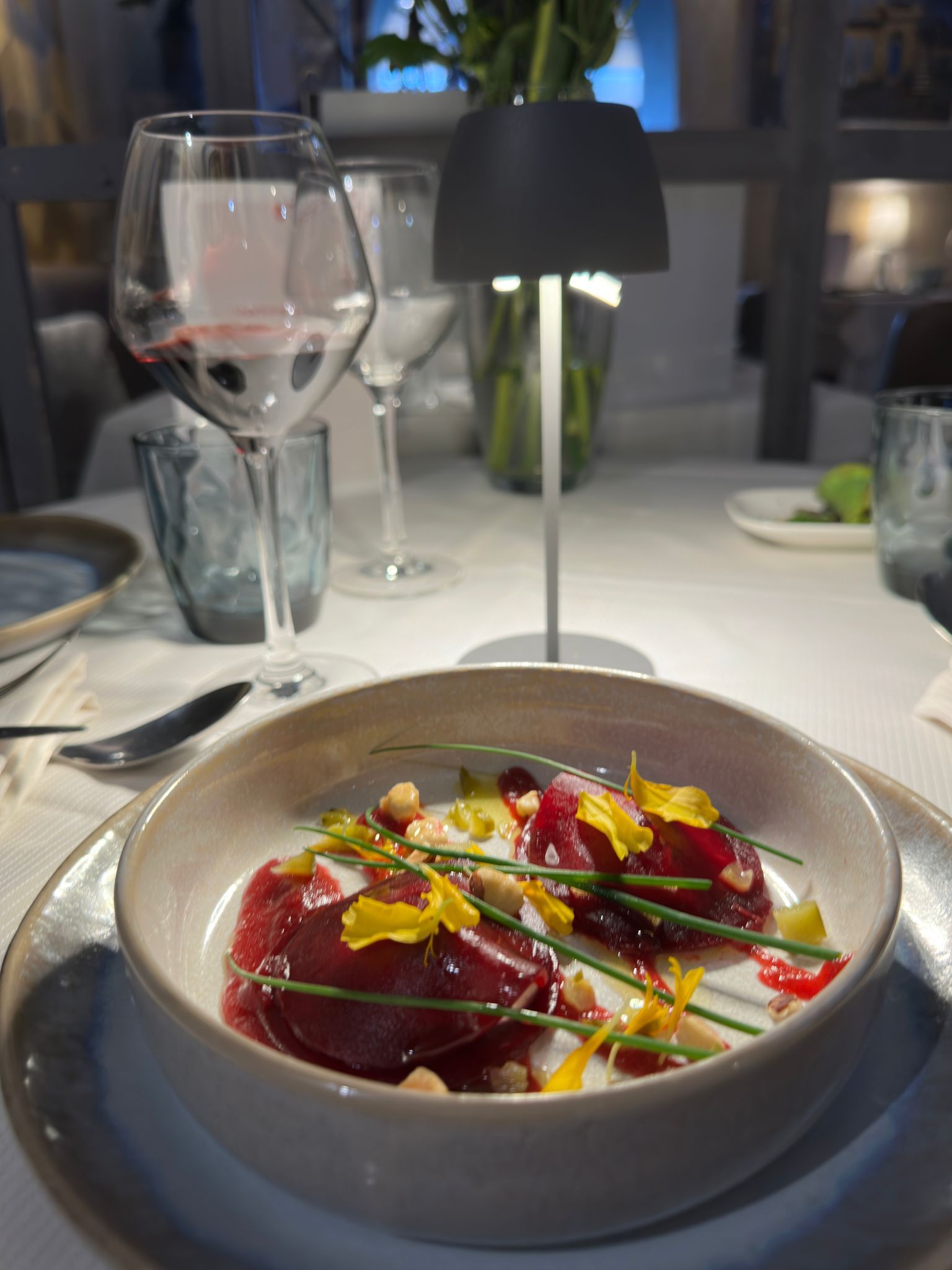 Raviole de betteraves au labné