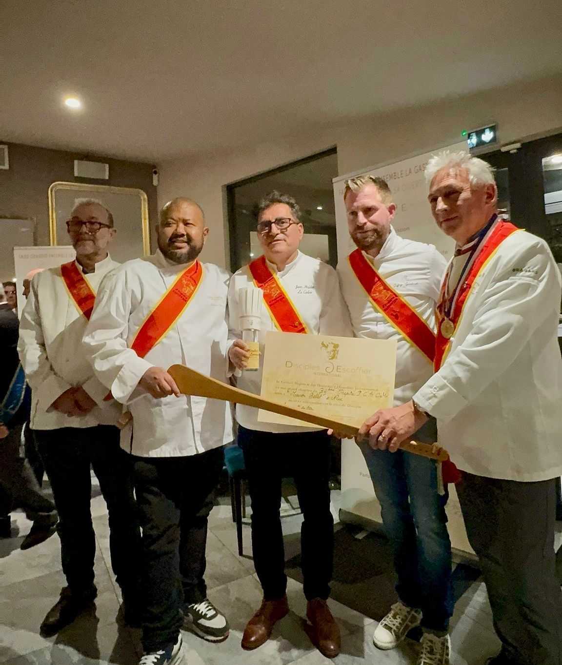 Intronisation de notre Chef Jean chez les Disciples d'Escoffier