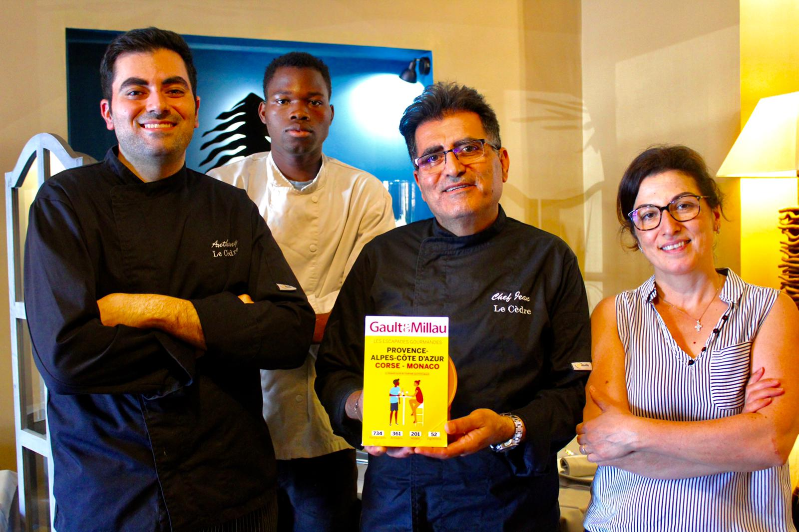 Le restaurant le Cèdre à Nice, Cote d'azur dans Gault & Millau