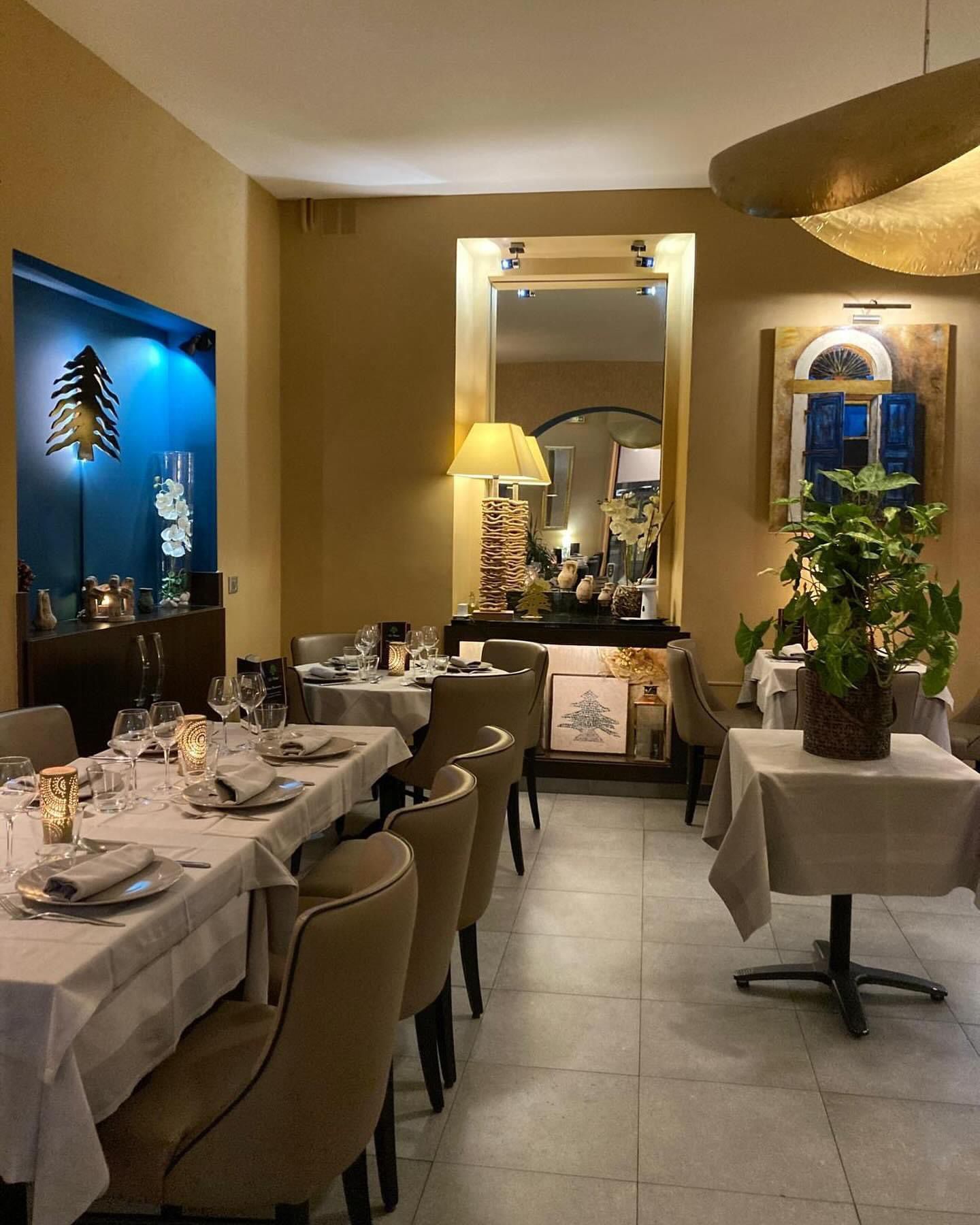 Restaurant Le Cèdre vue de la salle