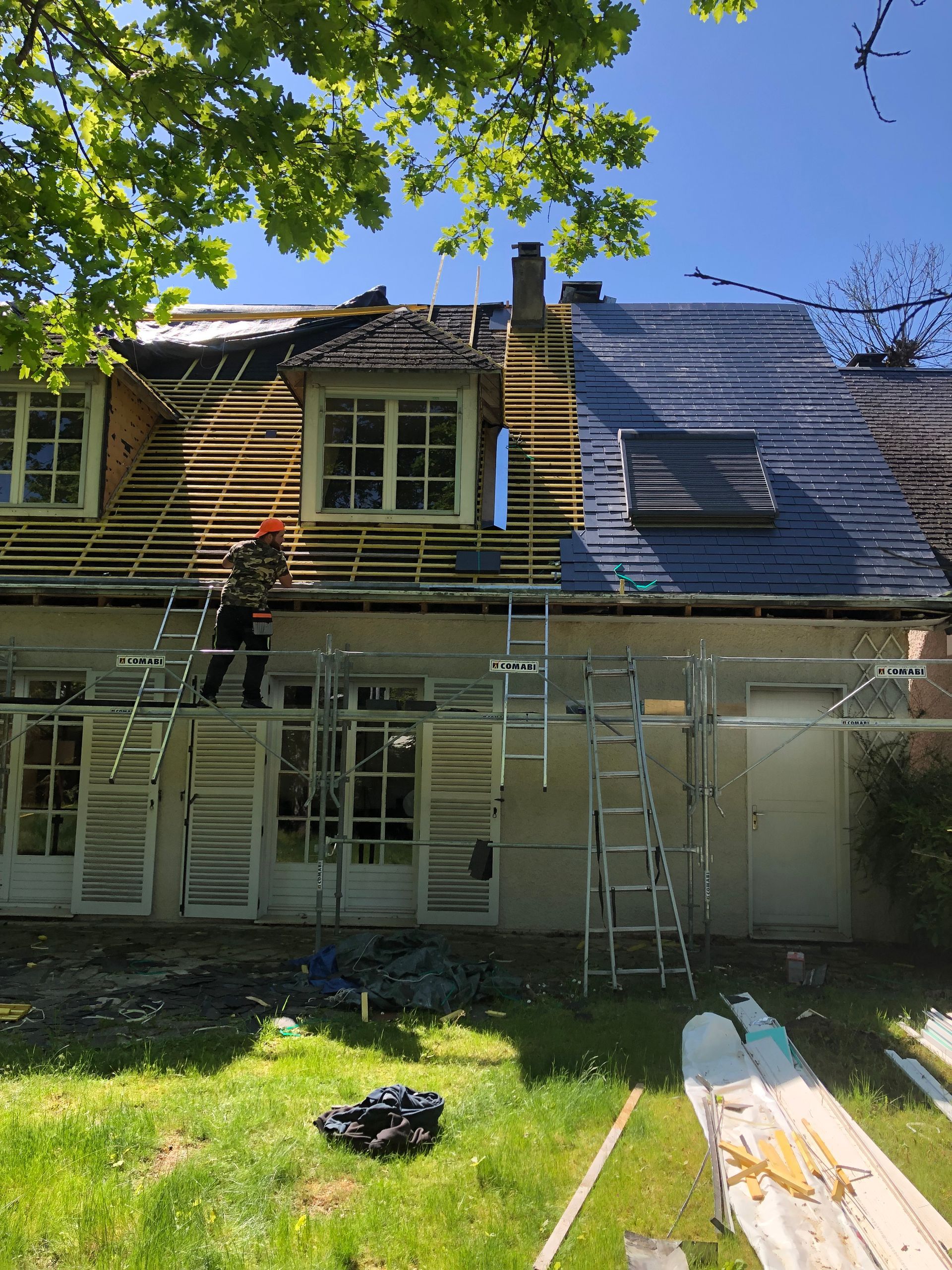 Installation de couverture