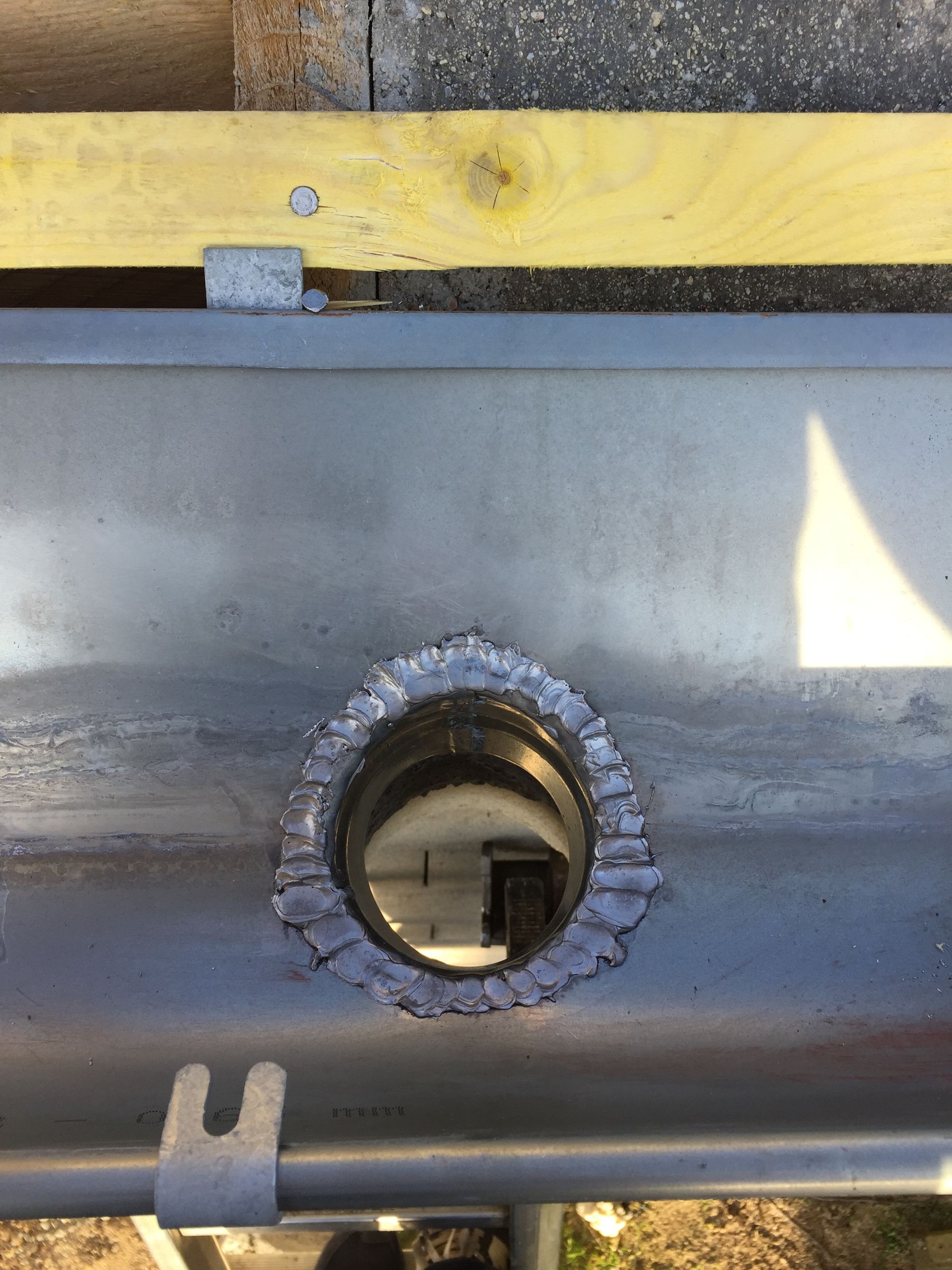 Une gouttière nettoyée