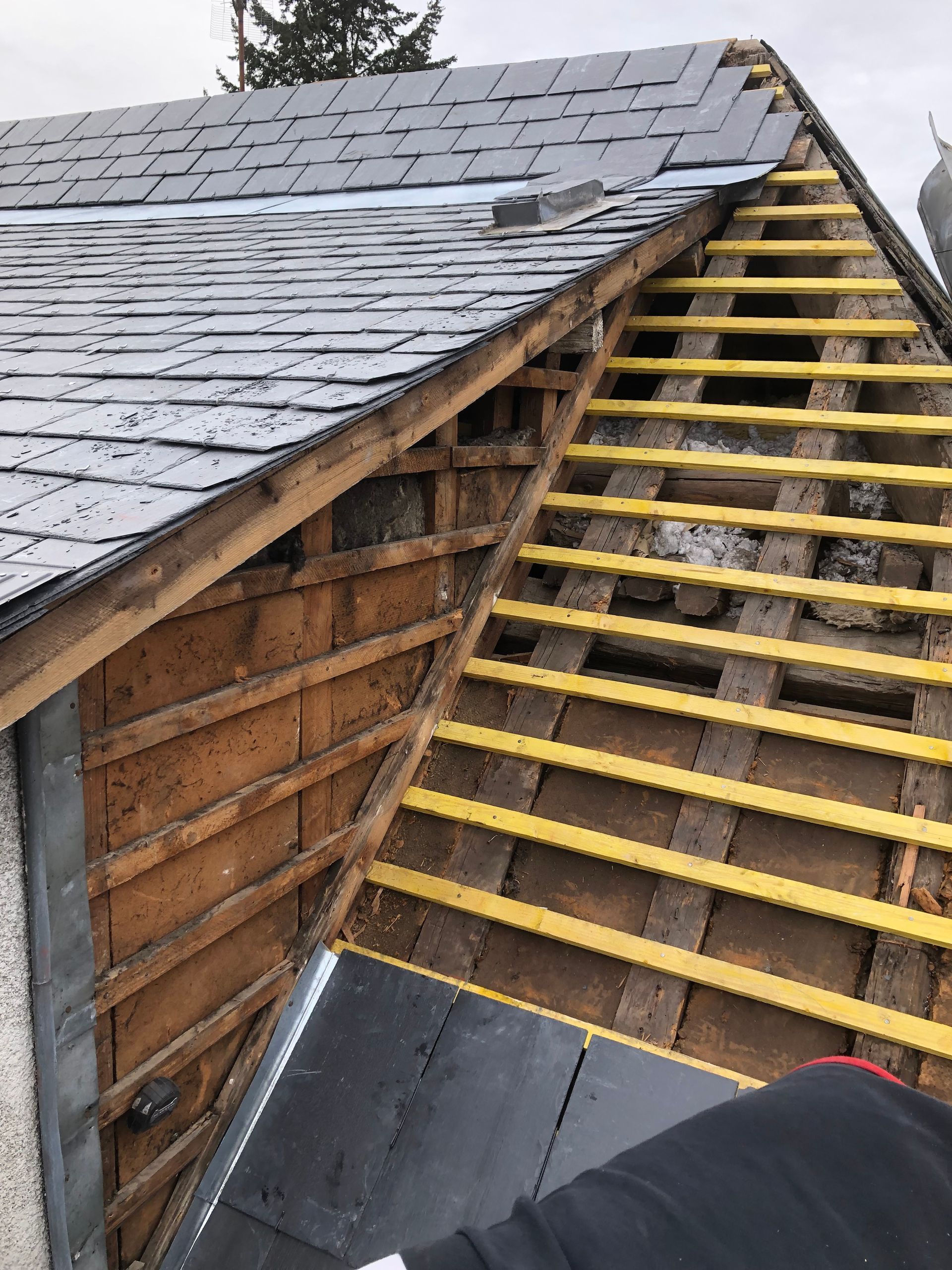 Rénovation soignée d'une toiture