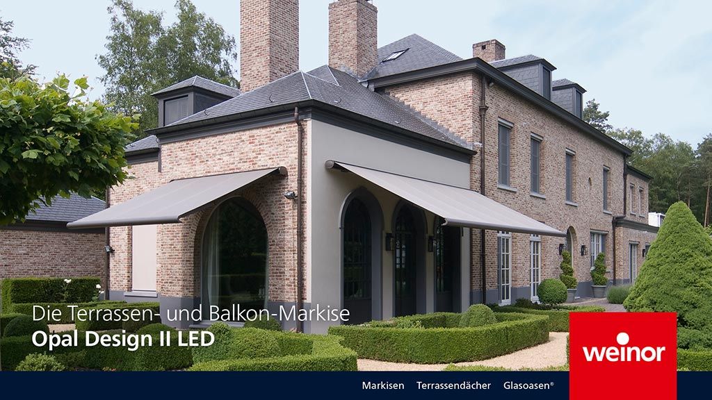 Opal Design II LED Balkon-Markise