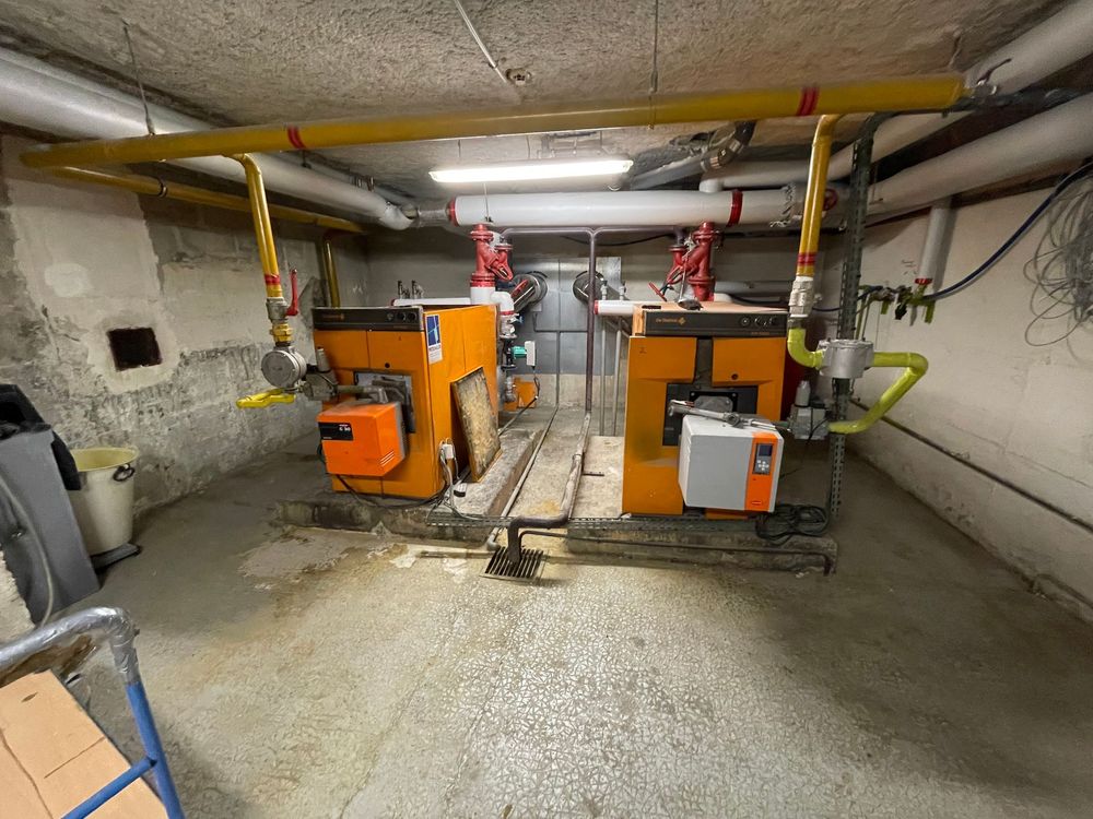 Salle des machines pour du chauffage collectif