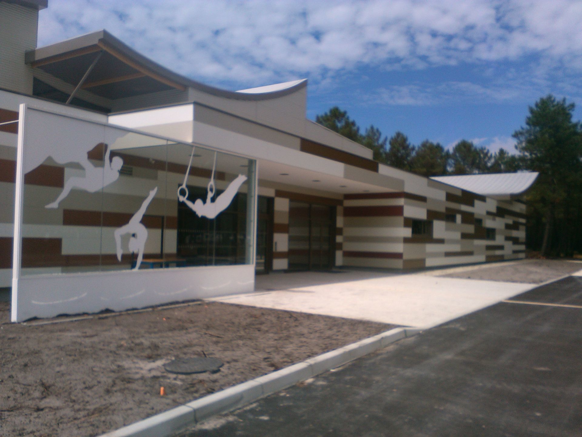 Fenêtres salle de gymnastique