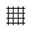 Cuadrícula de líneas negras que se intersecan y espaciadas uniformemente.