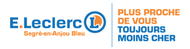Logo E.Leclerc Segr&eacute;-en-Anjou - Plus proche de vous toujours moins cher
