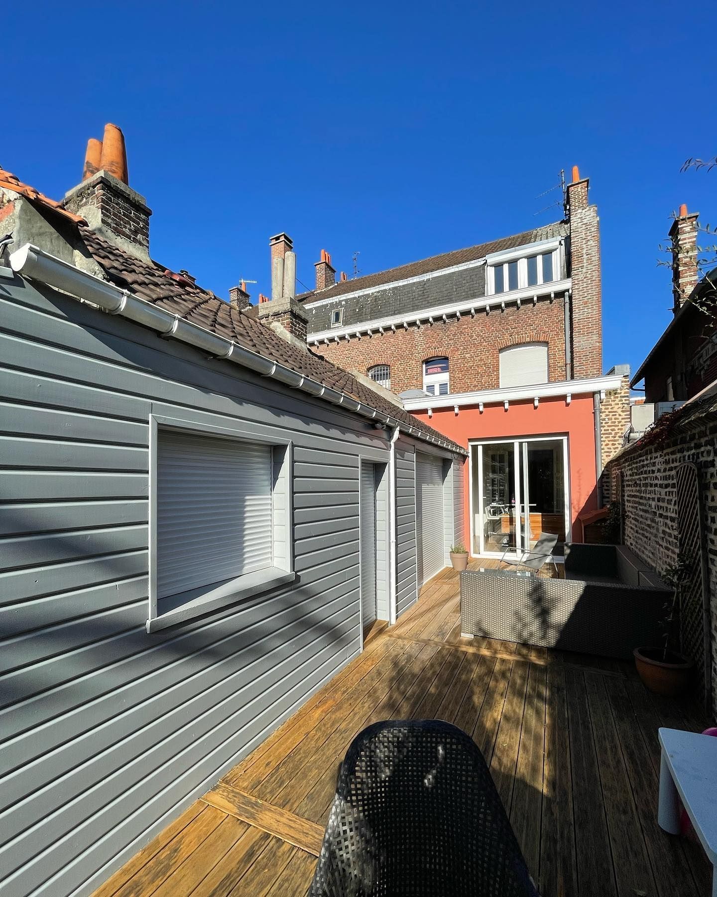 Bardage et extension