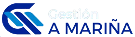 Logo for Gesti&oacute;n A Mari&ntilde;a in dark blue and teal.