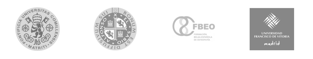 Cuatro logotipos sobre fondo blanco: sellos circulares, la marca denominativa “FIBEO” y un emblema cuadrado gris.