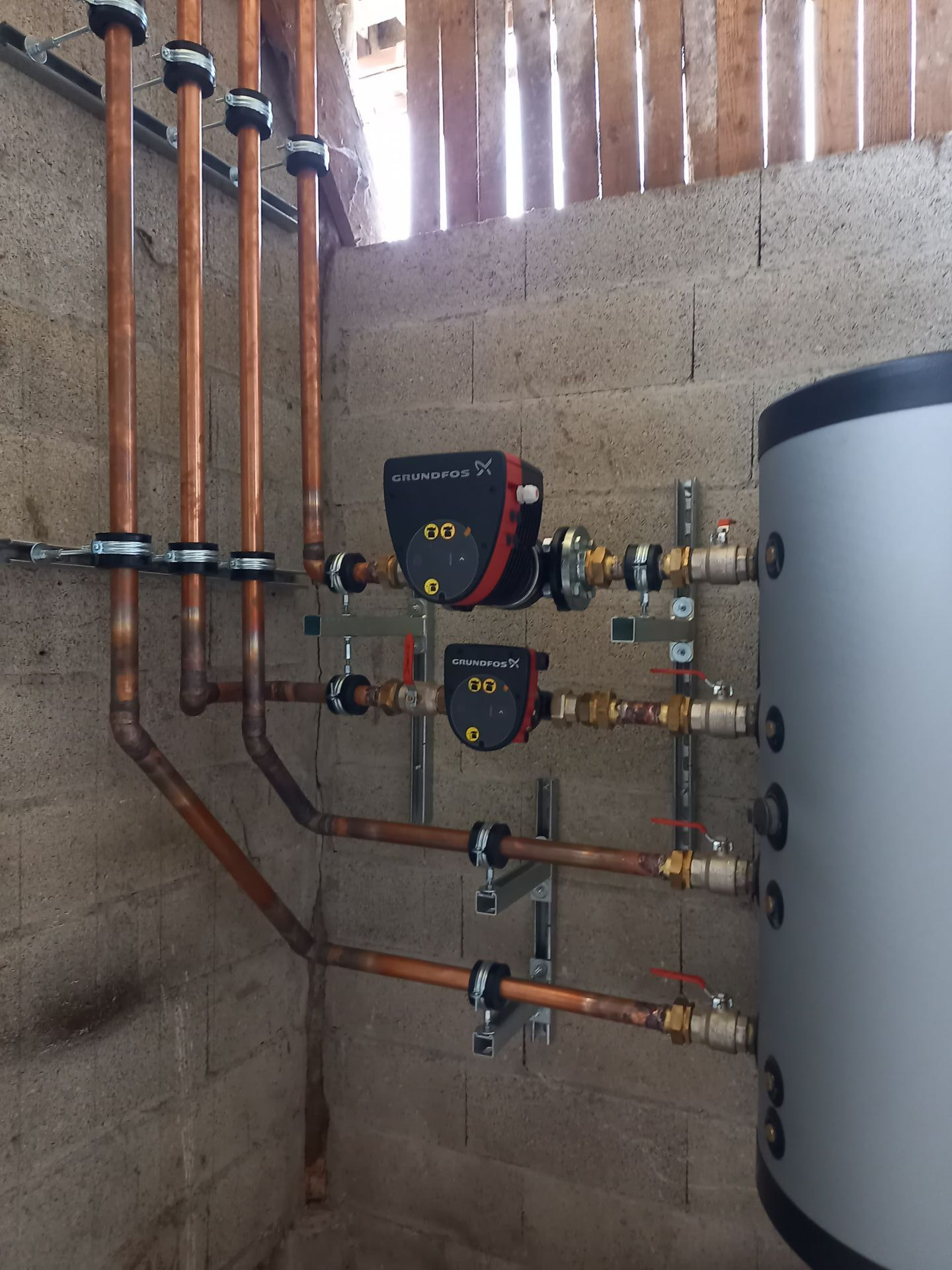 Froid viticole installation vannes