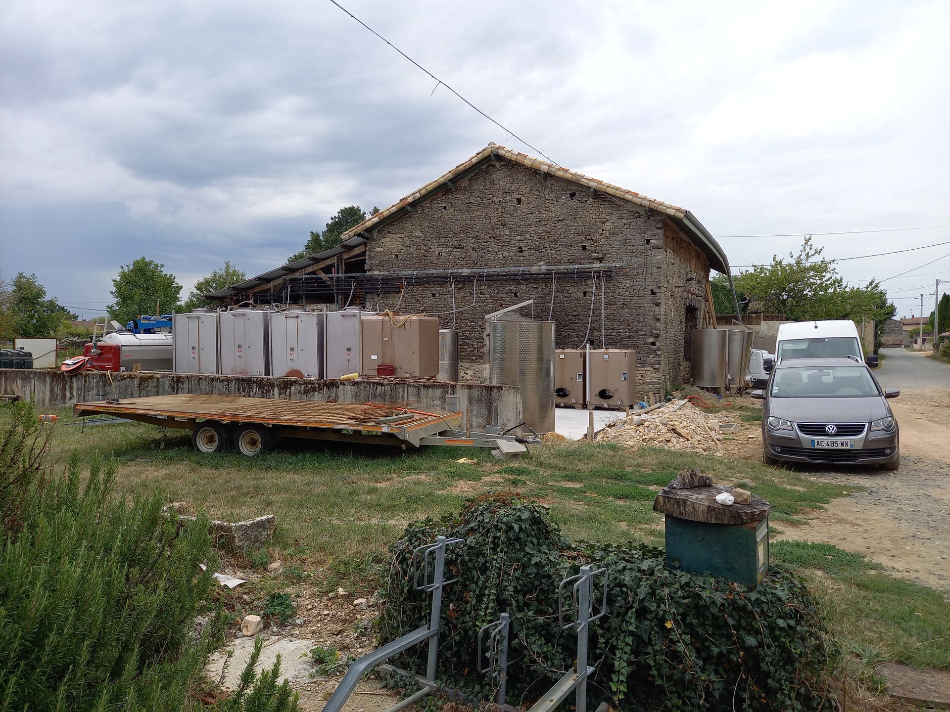 Installation complète cuvage vin froid viticole