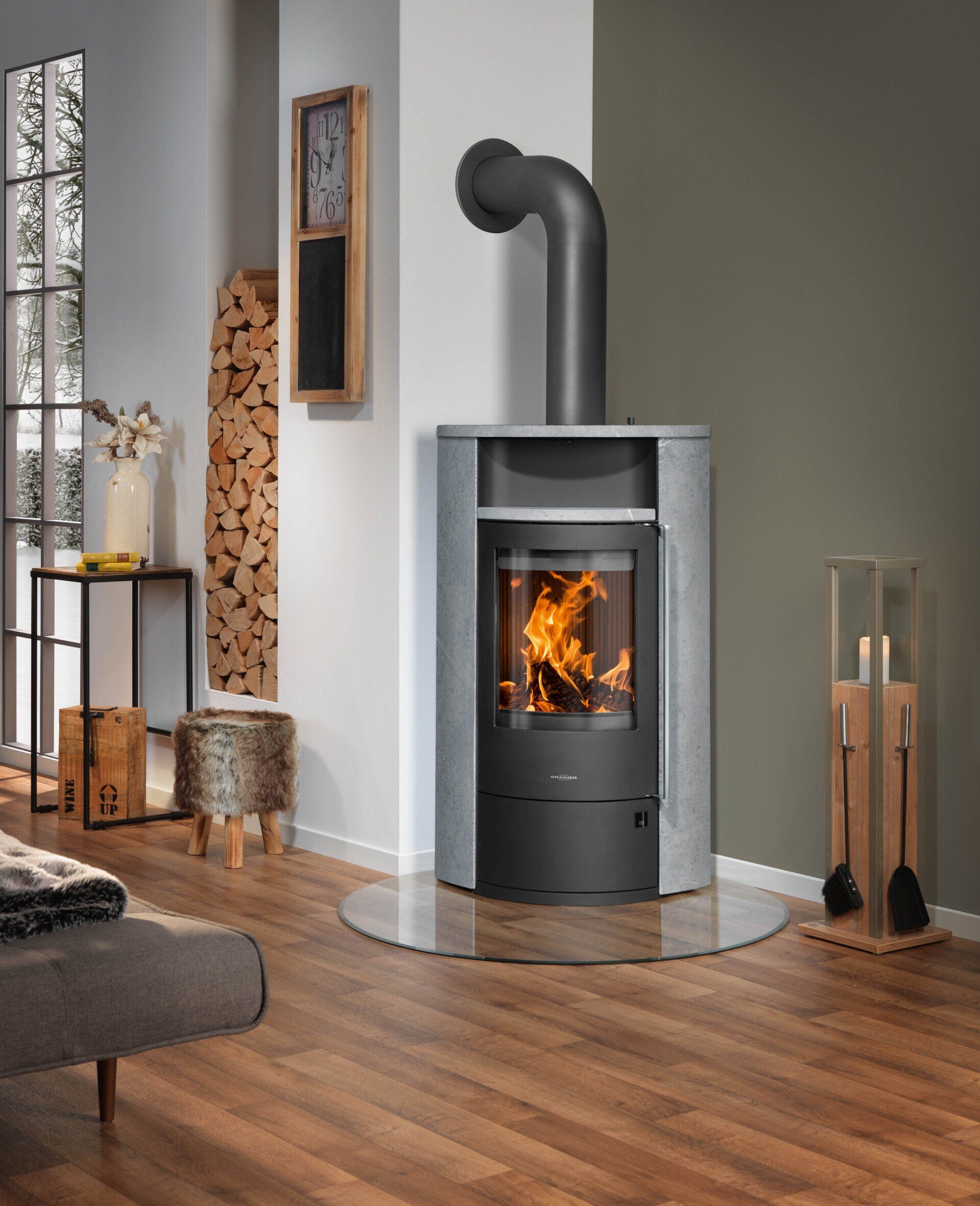 Poêle à bois gris, CHEMIPOSE à Morangis