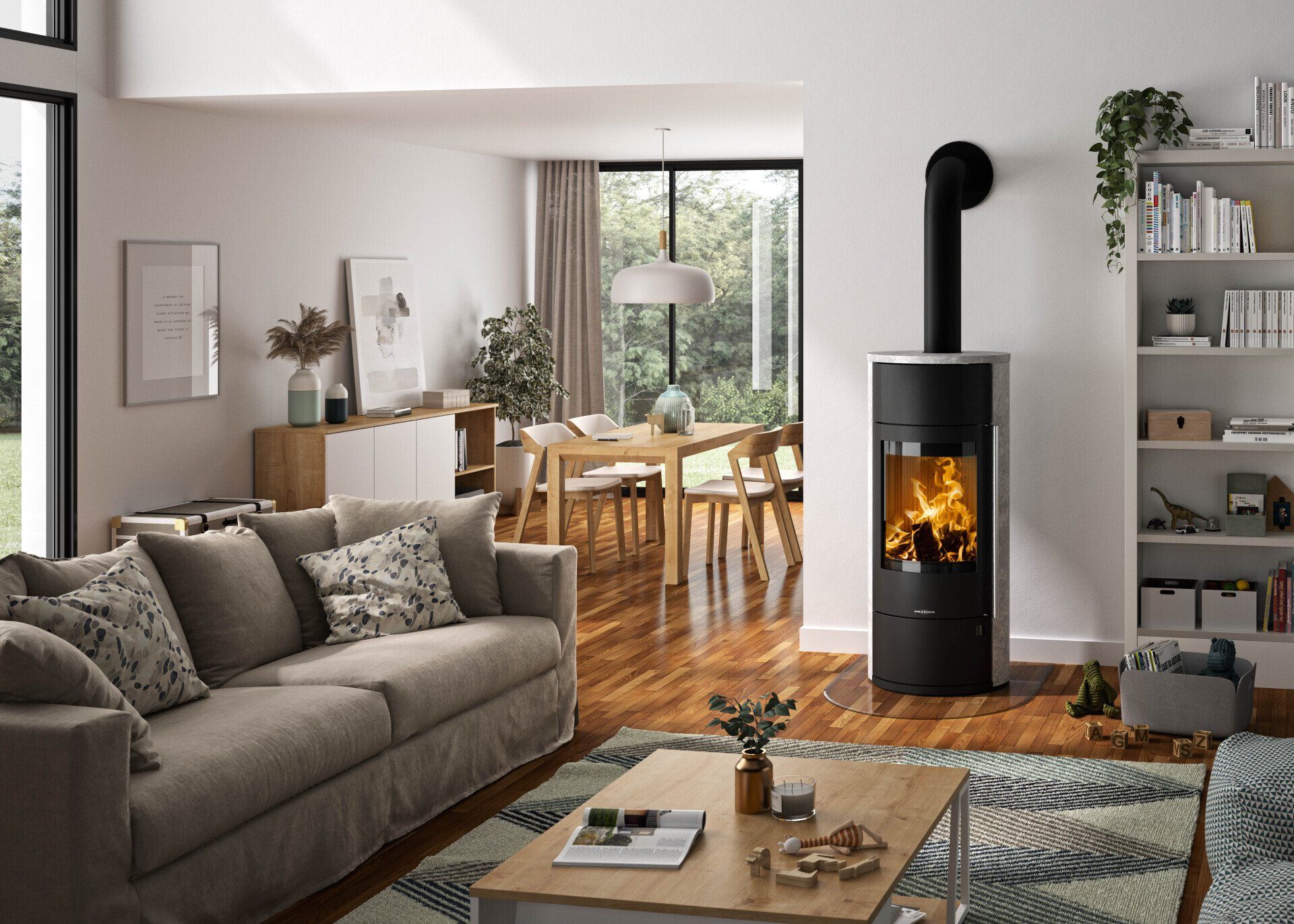 Poêle à bois Polar Neo vintage