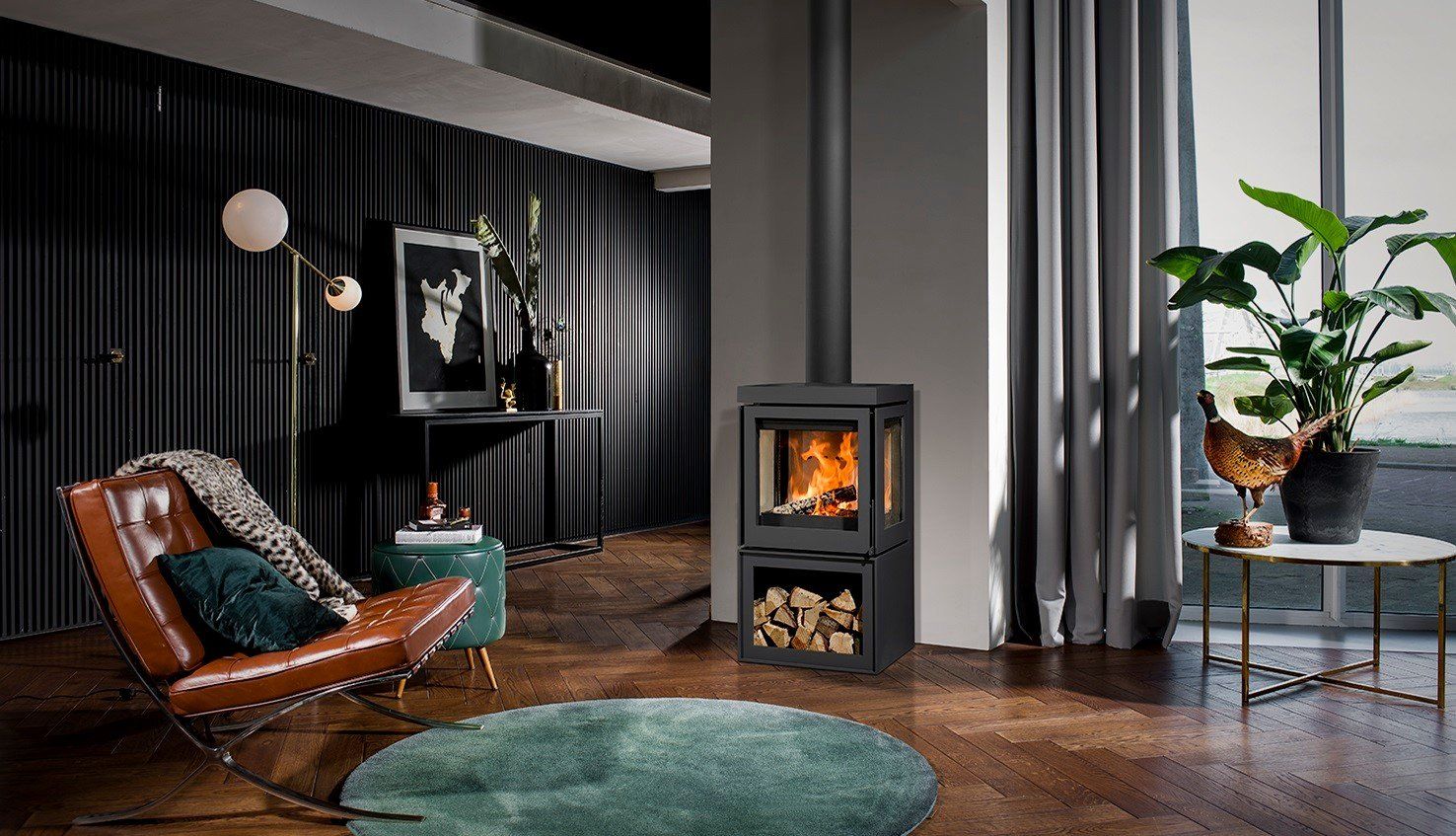 Poêle à bois d'exception