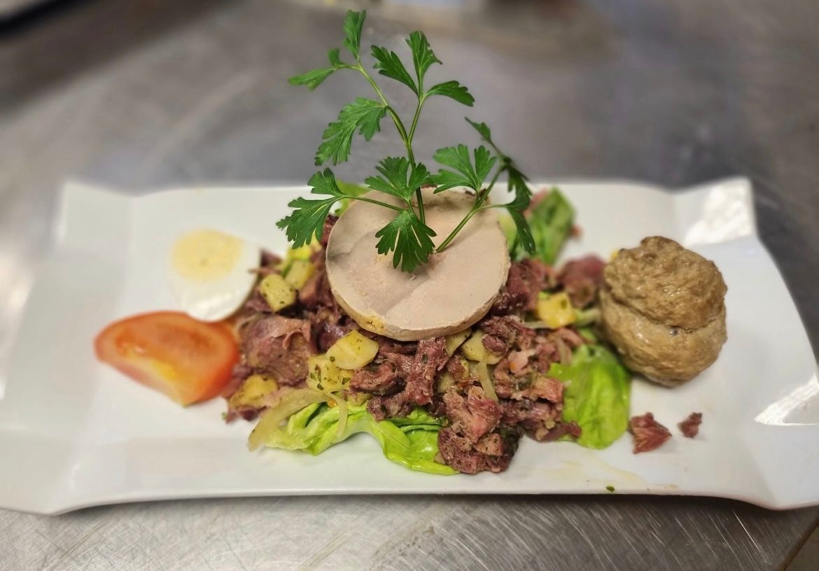 Menu traiteur : poireau et Saint-Jacques